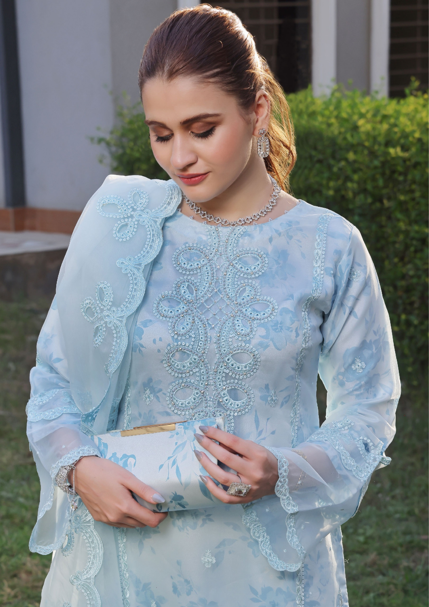 HAYA - Semi Stitched 3 - Piece Organza