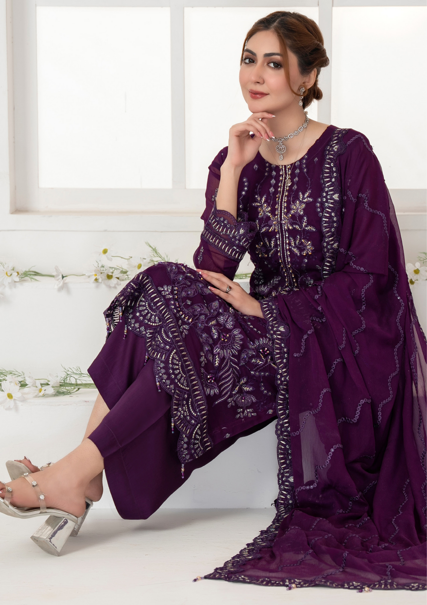 AFREEN - Semi Stitched Exclusive Chiffon