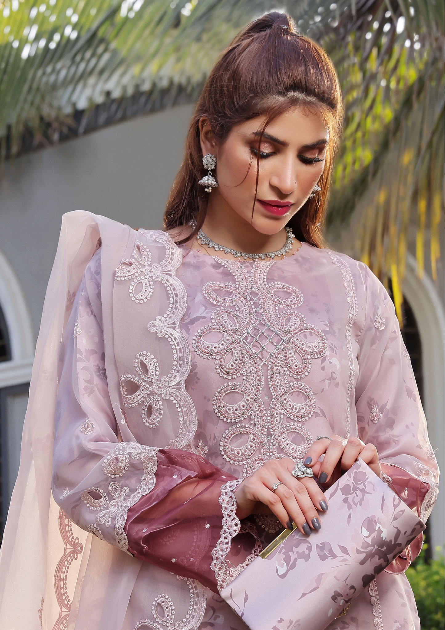 HAYA - Semi Stitched 3 - Piece Organza