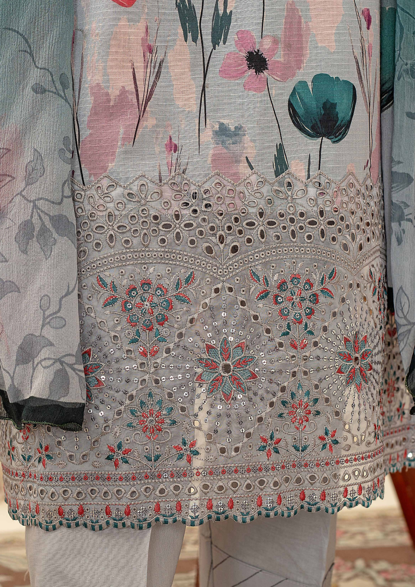 AQAS - Unstitched 3-Piece Digital Printed
