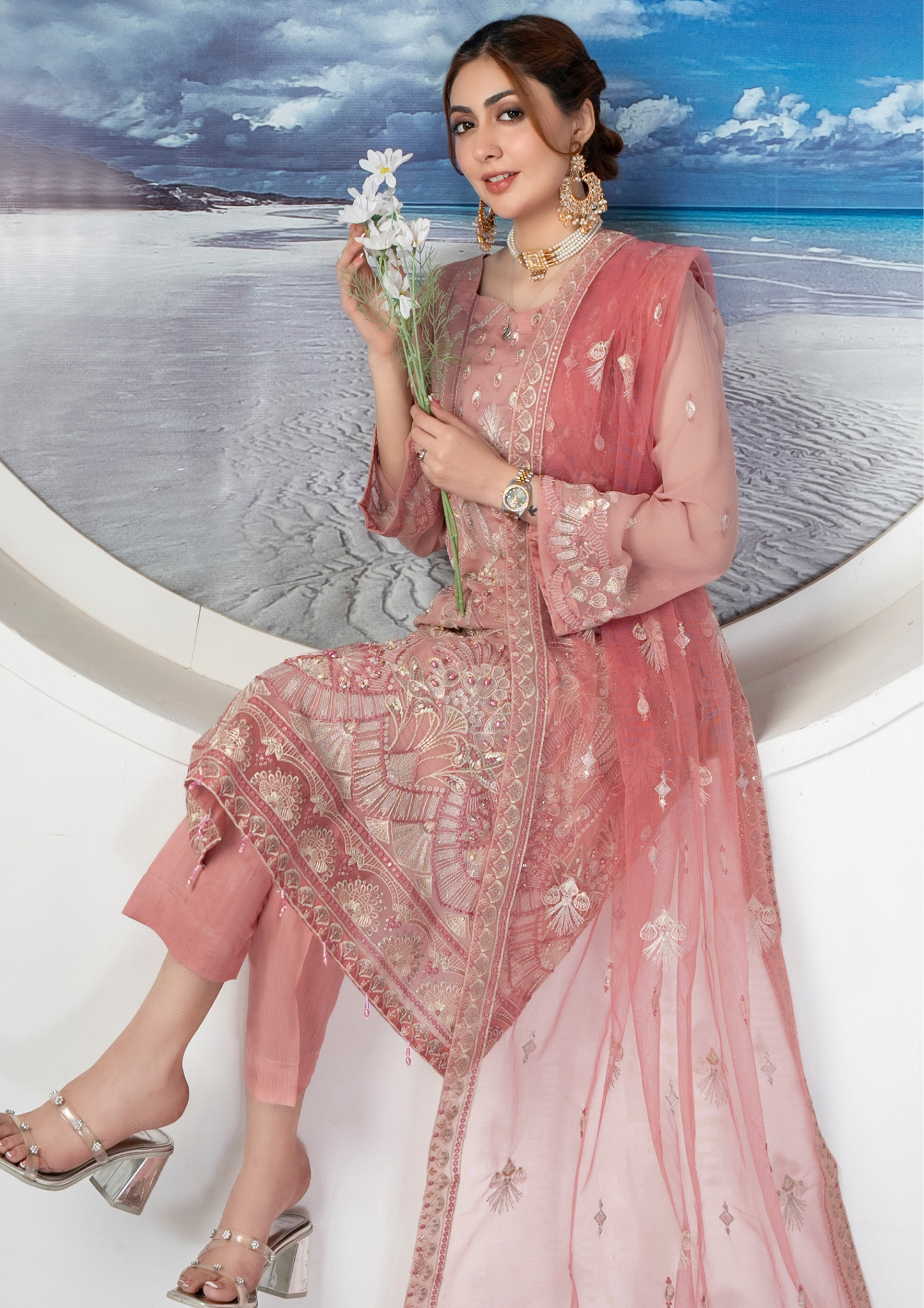 AFREEN - Semi Stitched Exclusive Chiffon
