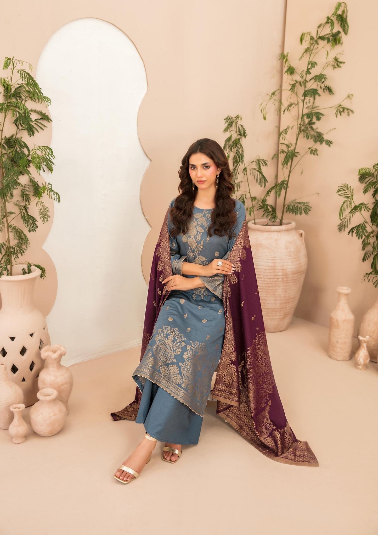 LAWN TALE - Unstitched 3-Piece Broshia Banarsi Lawn