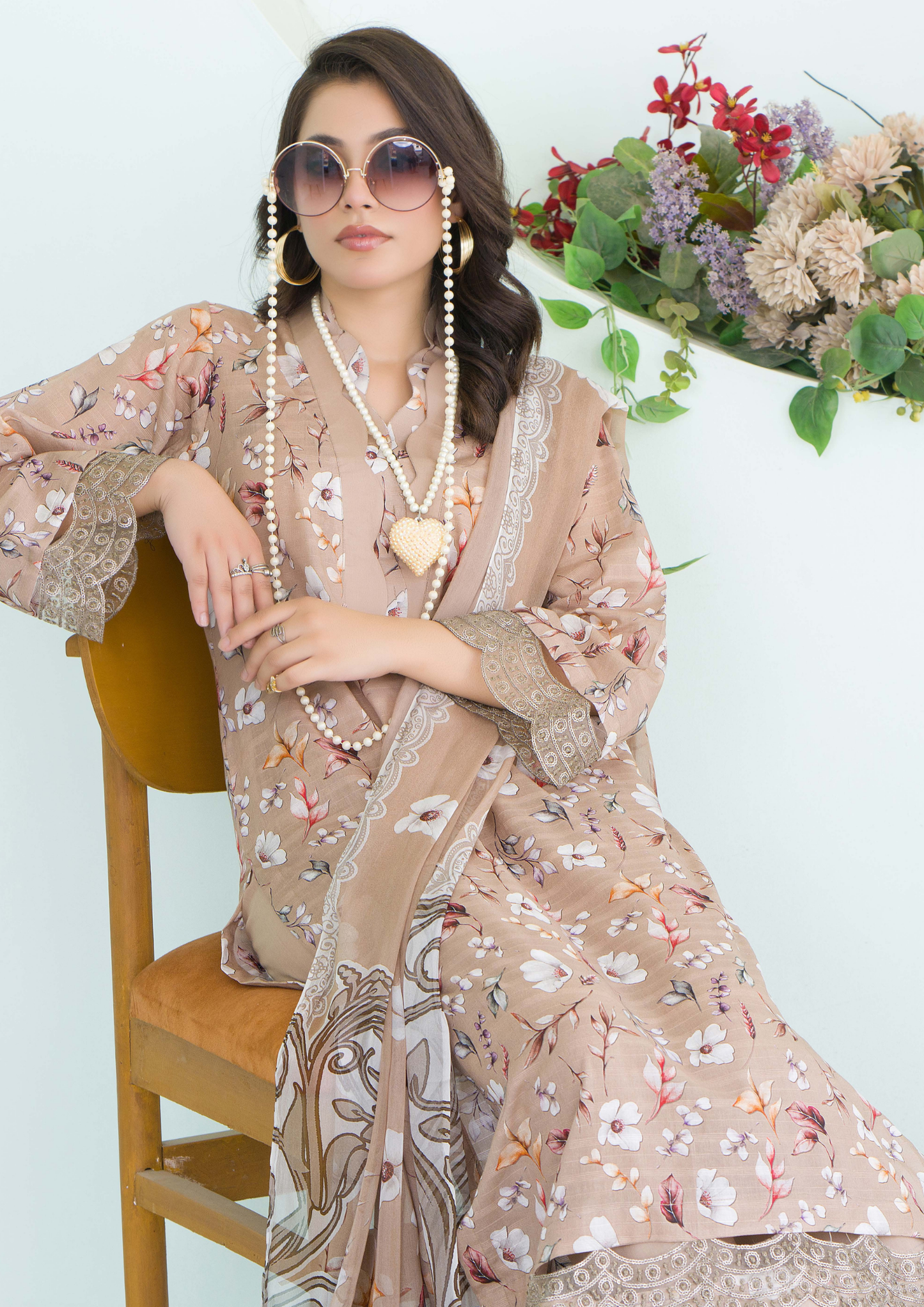 PEHNAWAA - Unstitched 3-Piece Digital Printed Lawn