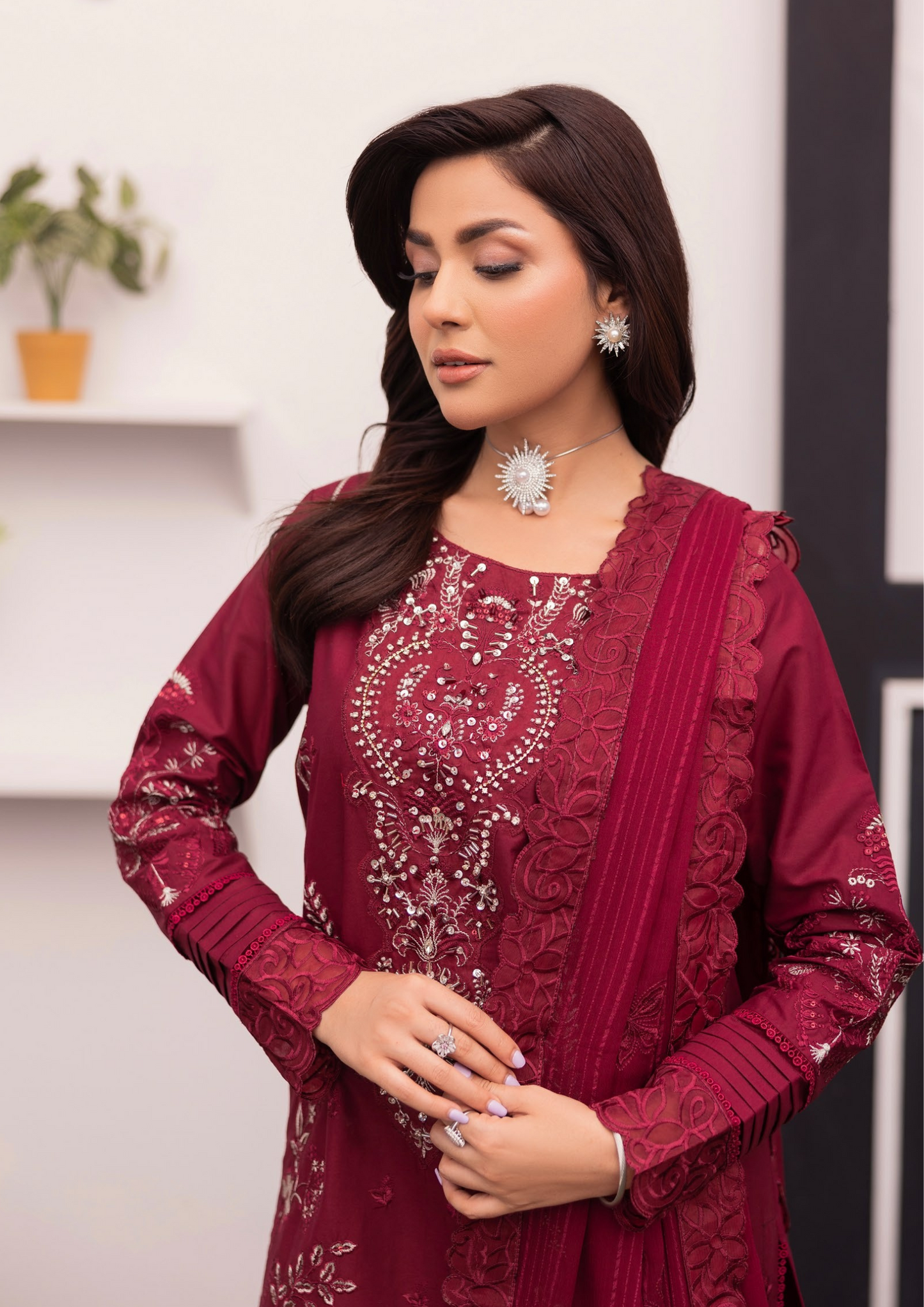 RIM JHIM - Luxury Embroidered Lawn