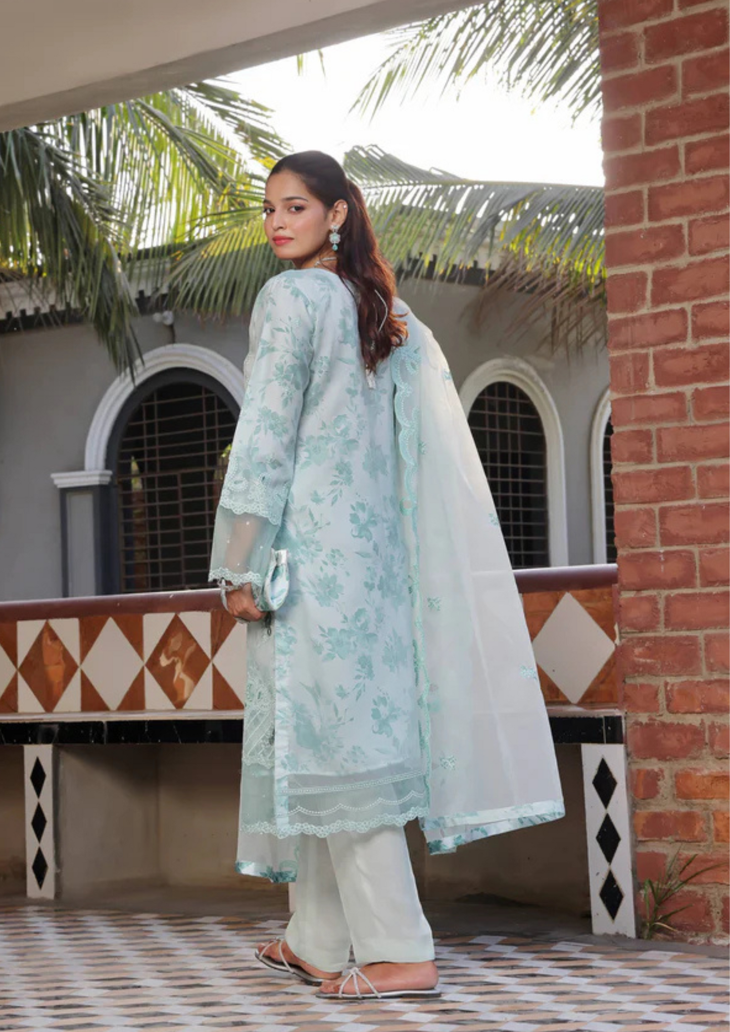 HAYA - Semi Stitched 3 - Piece Organza