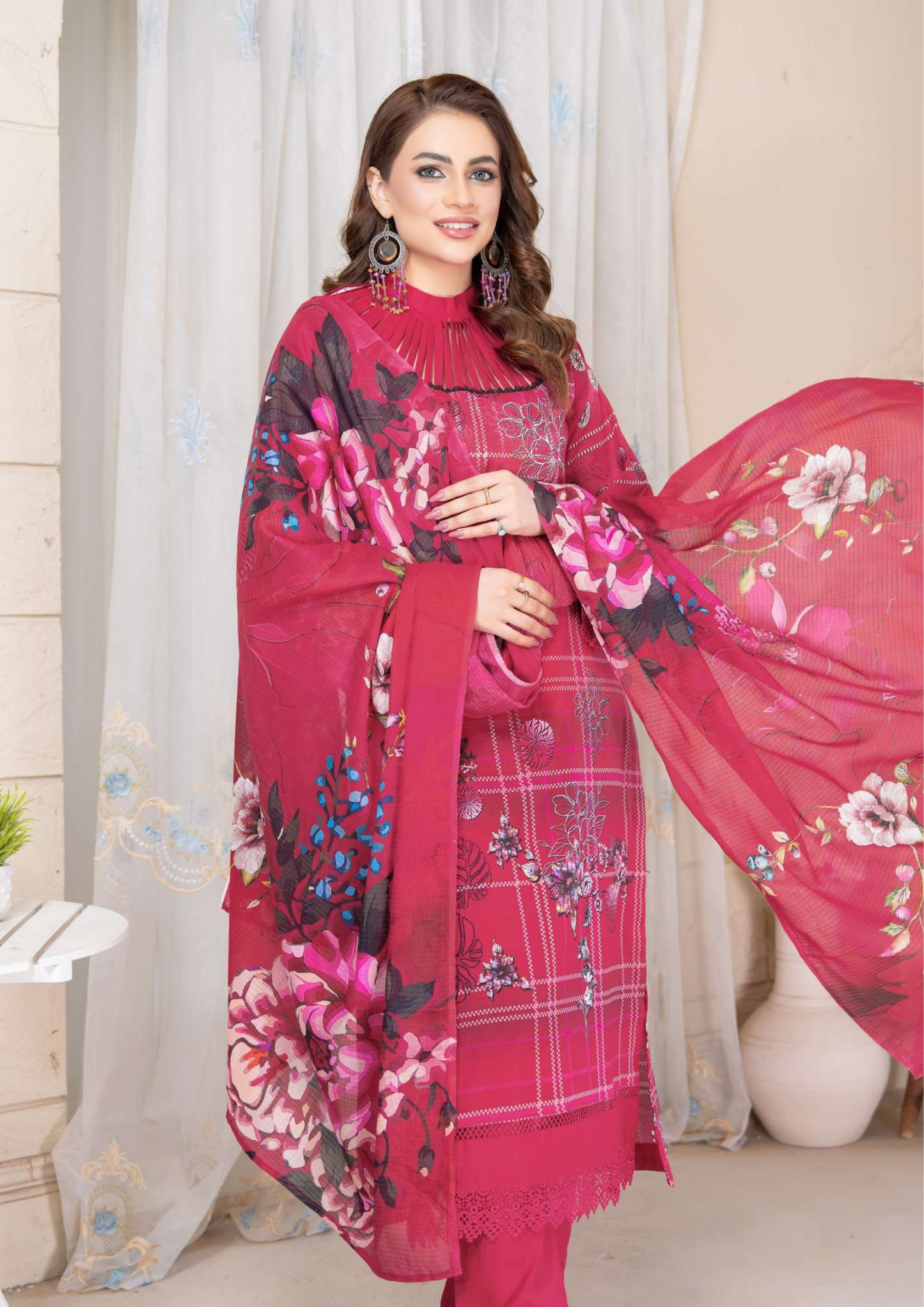 KAJAL - Unstitched 3-Piece Digital Lawn
