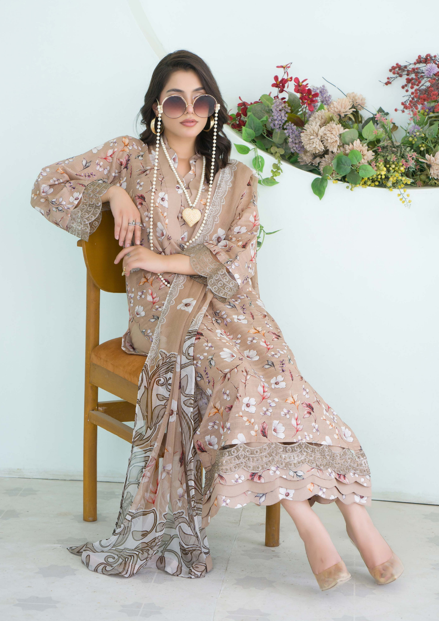 PEHNAWAA - Unstitched 3-Piece Digital Printed Lawn