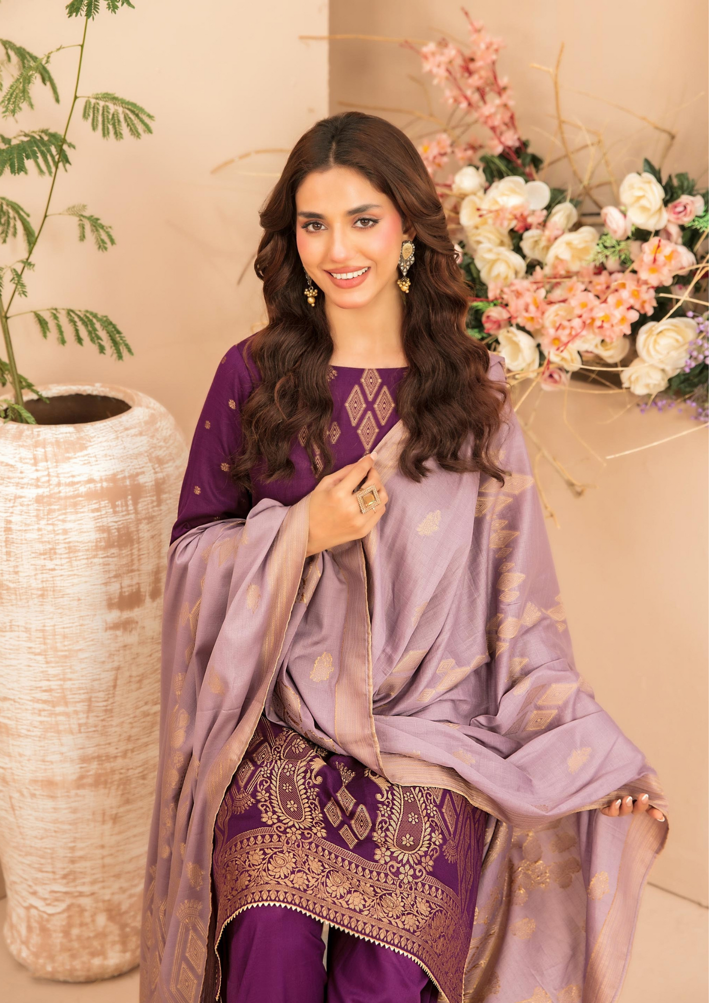 LAWN TALE - Unstitched 3-Piece Broshia Banarsi Lawn
