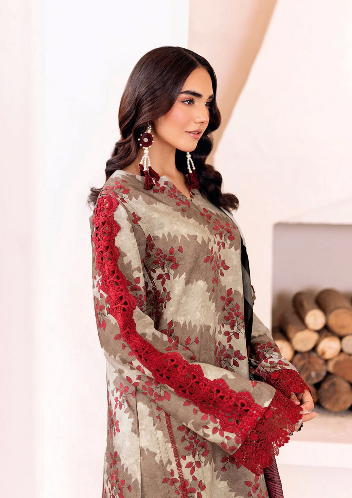 NAQSH-E-NAAZ - Unstitched 3-Piece Digital Bana Dora Lawn