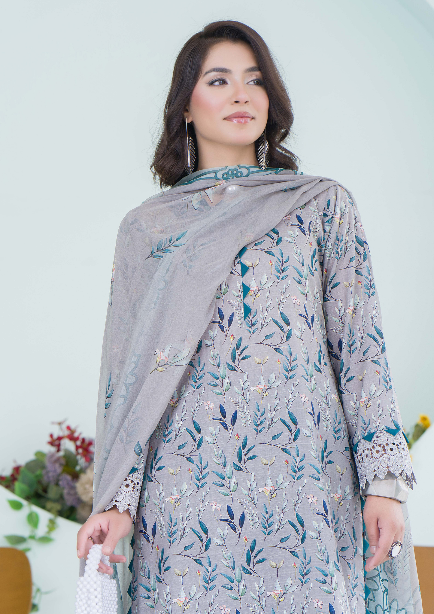 PEHNAWAA - Unstitched 3-Piece Digital Printed Lawn