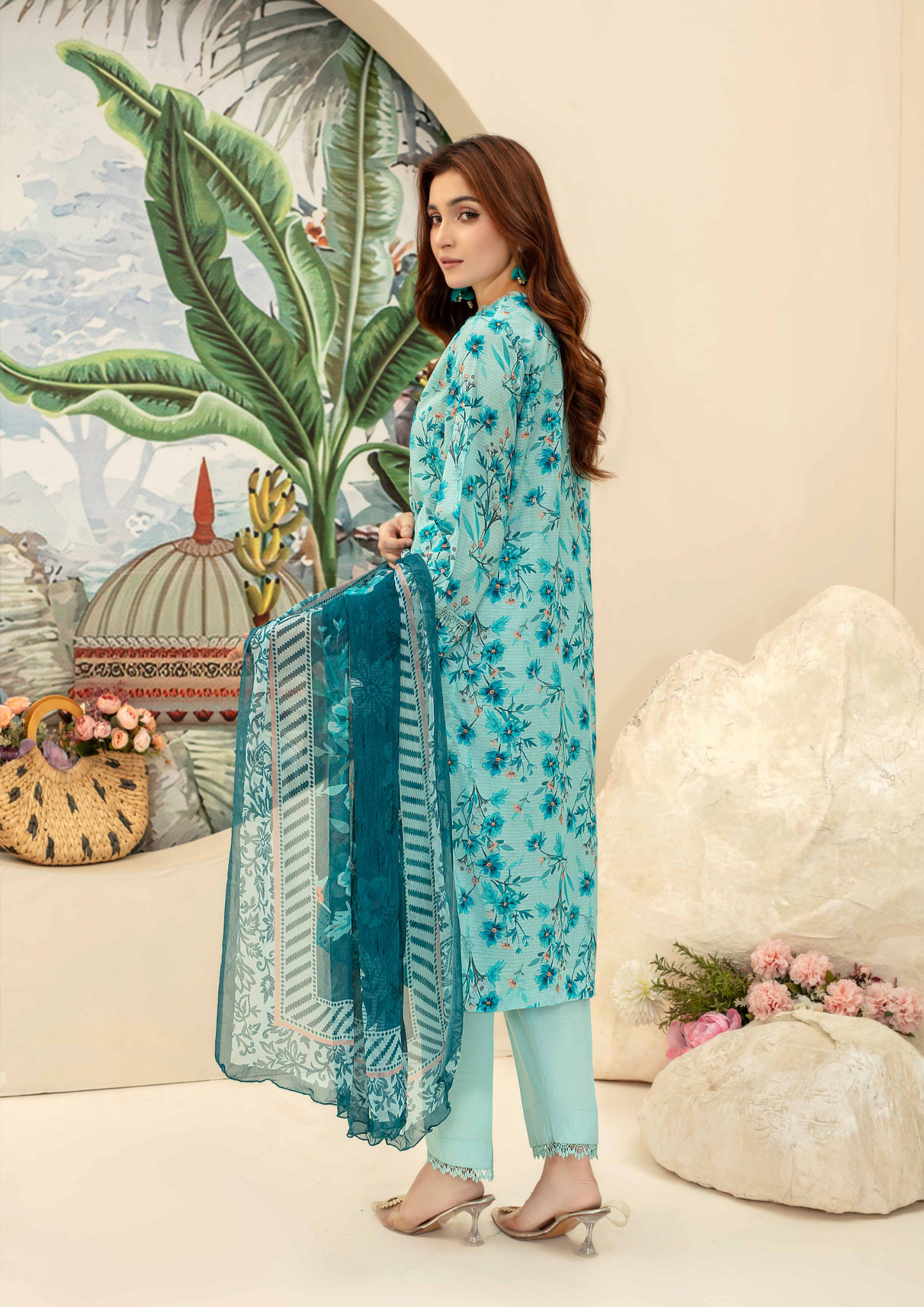 AQAS - Unstitched 3-Piece Digital Printed