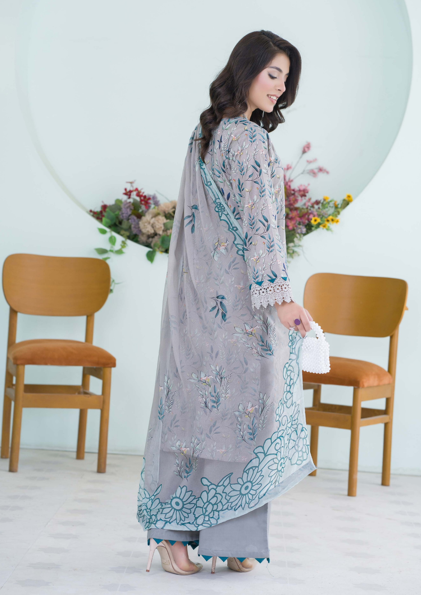 PEHNAWAA - Unstitched 3-Piece Digital Printed Lawn