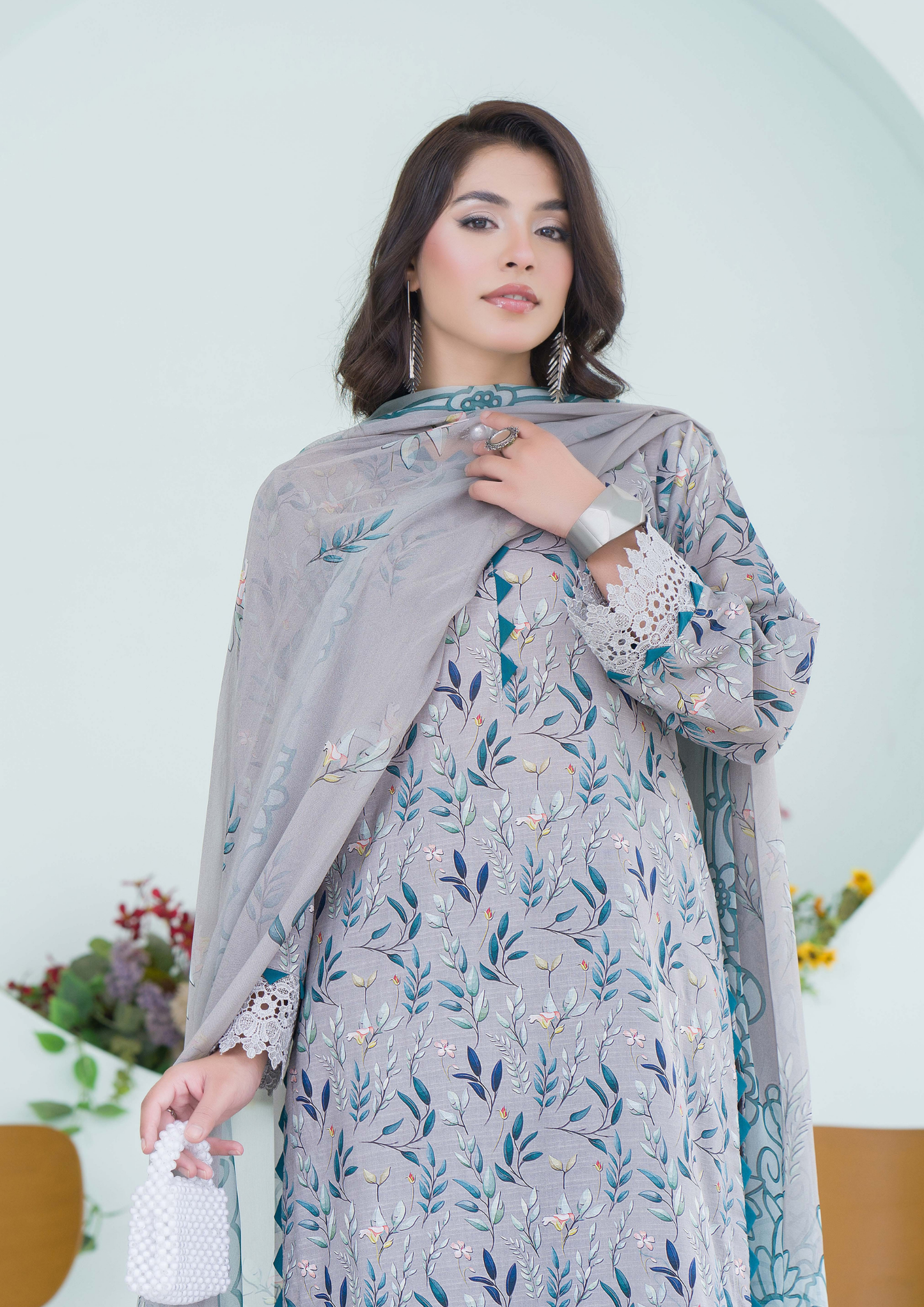 PEHNAWAA - Unstitched 3-Piece Digital Printed Lawn