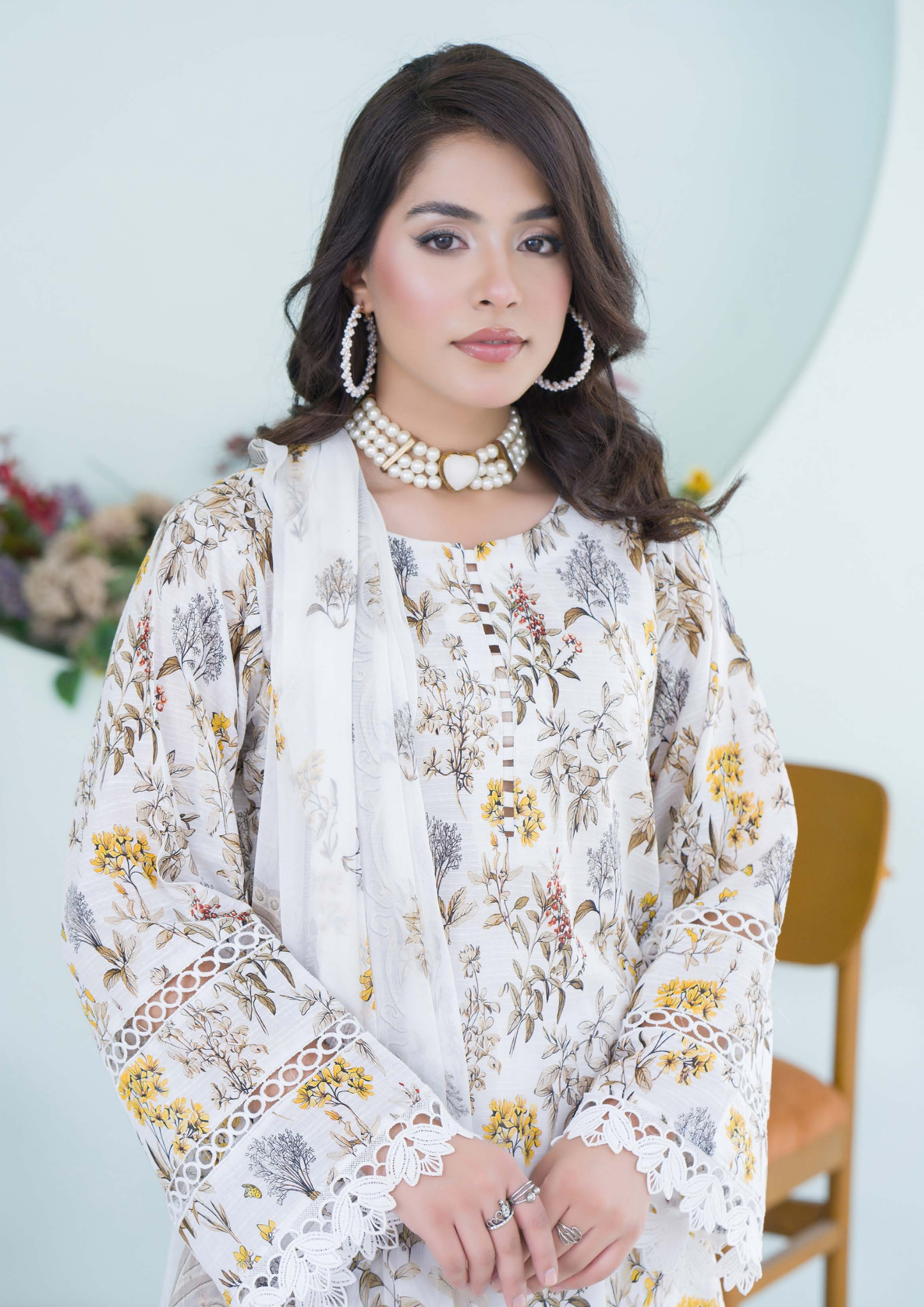 PEHNAWAA - Unstitched 3-Piece Digital Printed Lawn