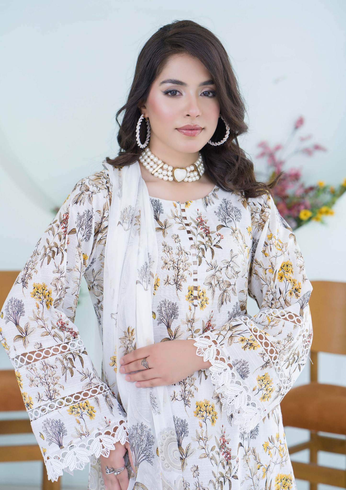 PEHNAWAA - Unstitched 3-Piece Digital Printed Lawn