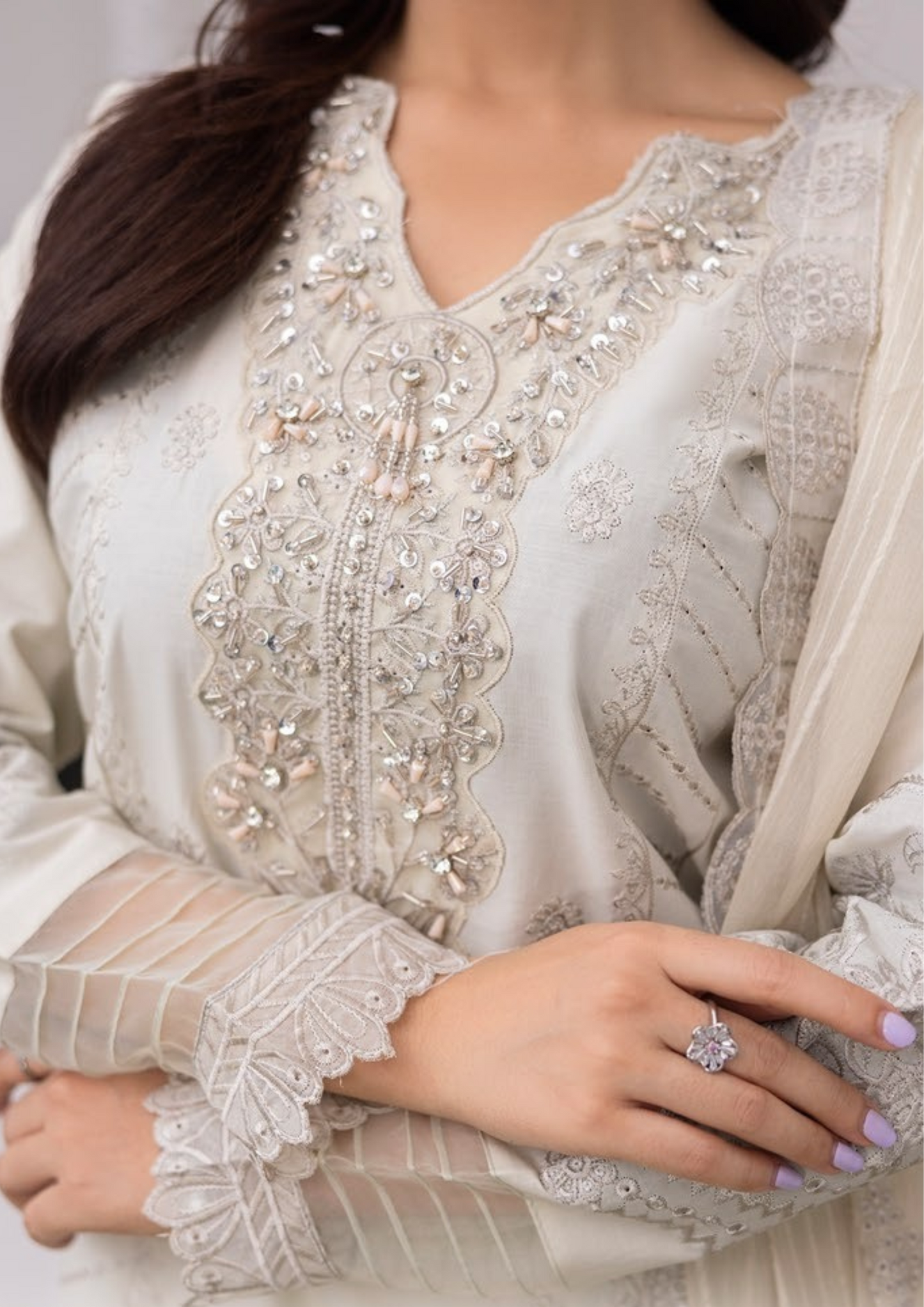 RIM JHIM - Luxury Embroidered Lawn