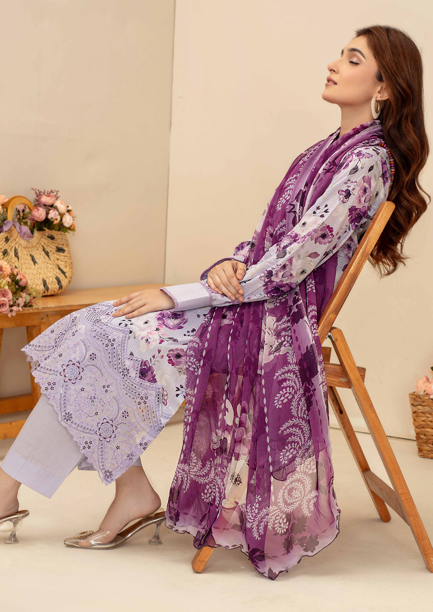 AQAS - Unstitched 3-Piece Digital Printed