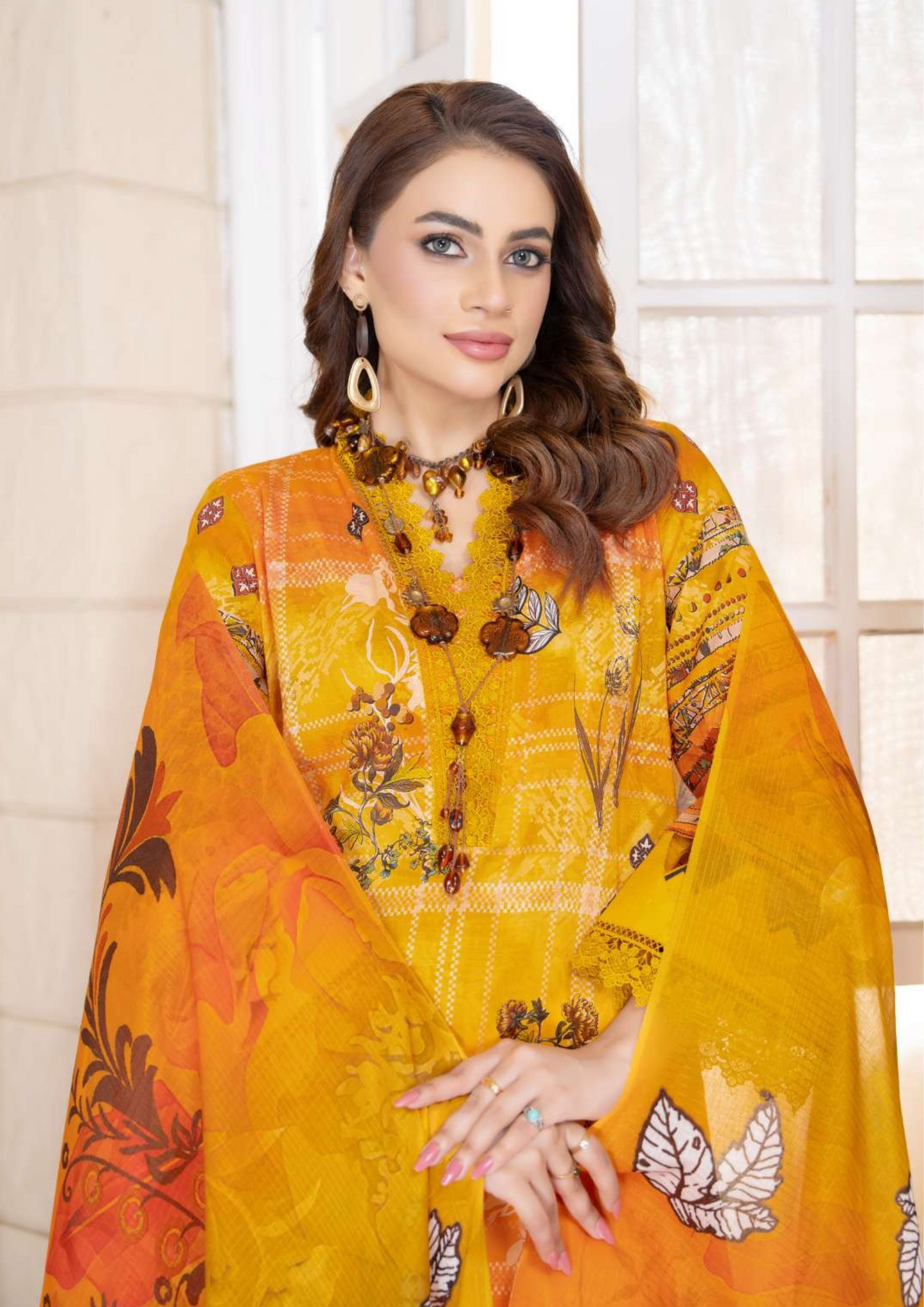 KAJAL - Unstitched 3-Piece Digital Lawn