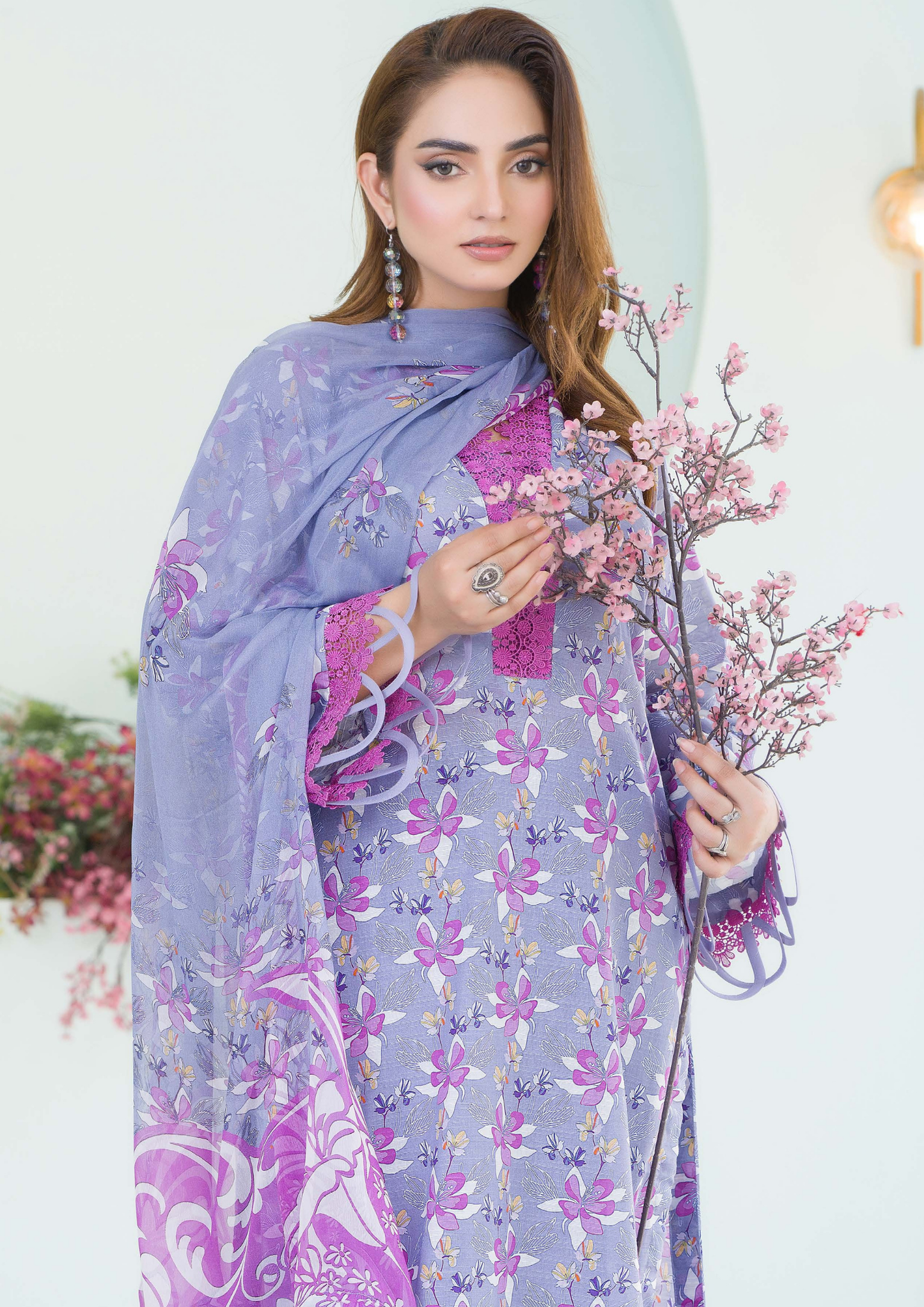 PEHNAWAA - Unstitched 3-Piece Digital Printed Lawn