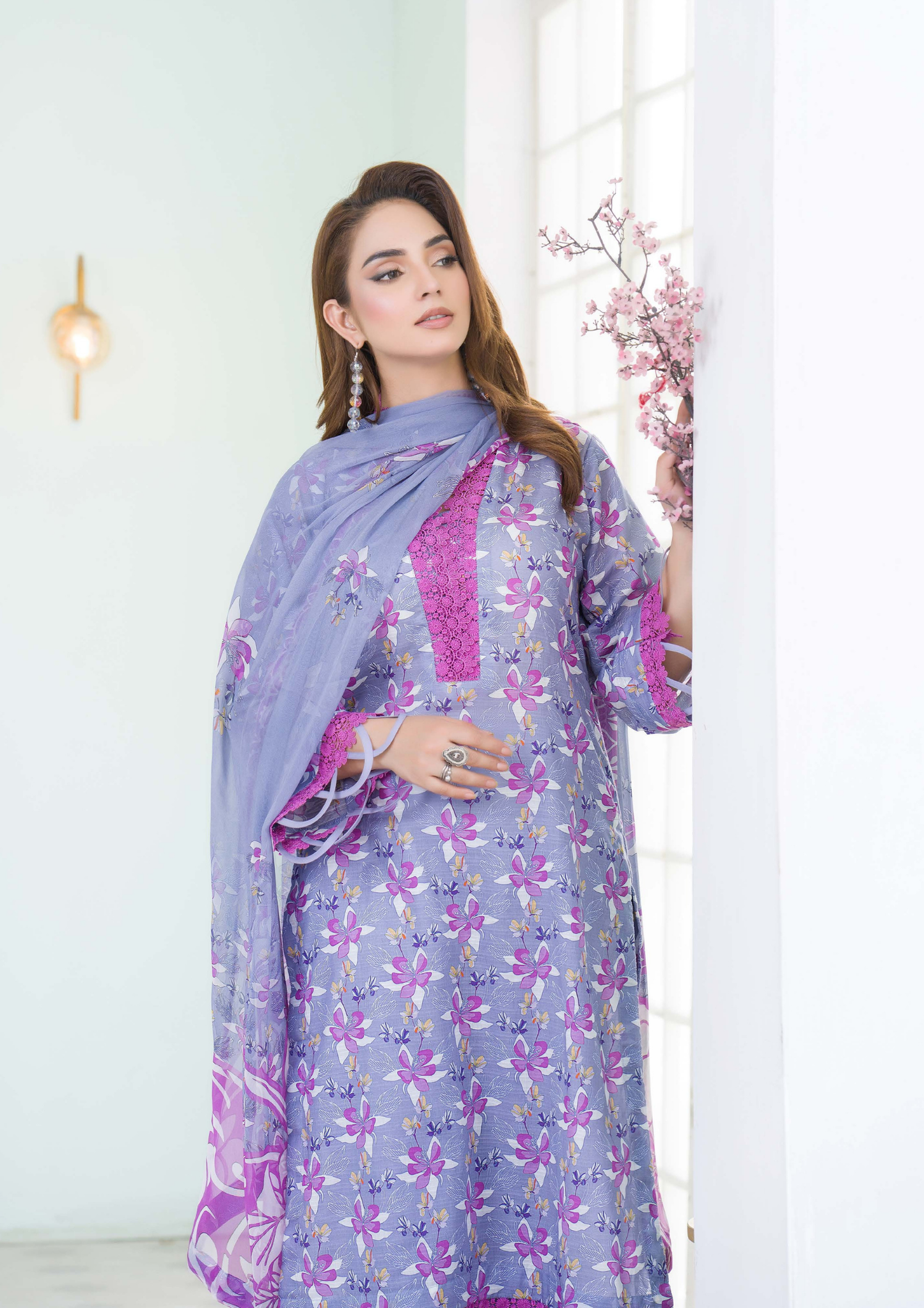 PEHNAWAA - Unstitched 3-Piece Digital Printed Lawn