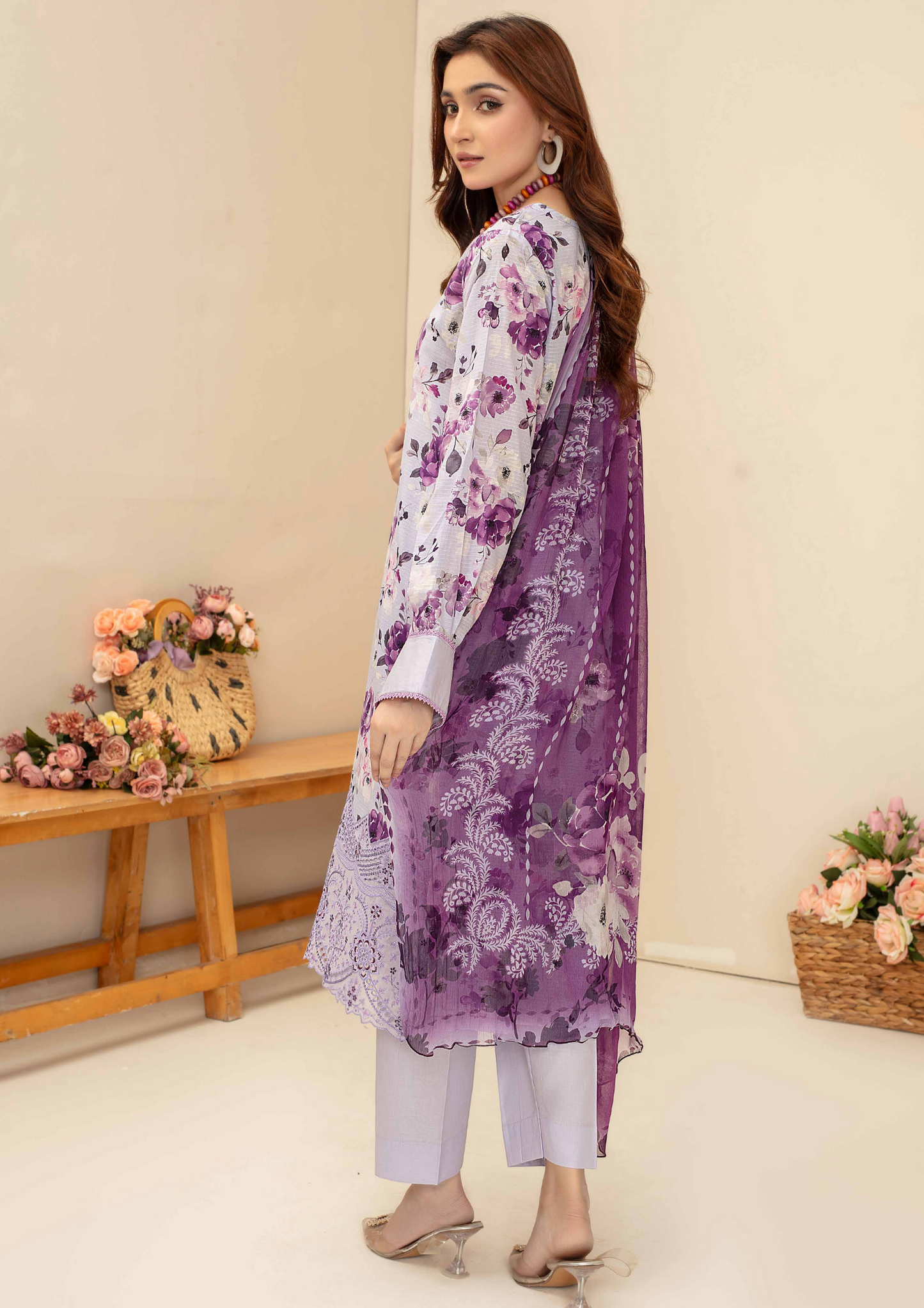 AQAS - Unstitched 3-Piece Digital Printed