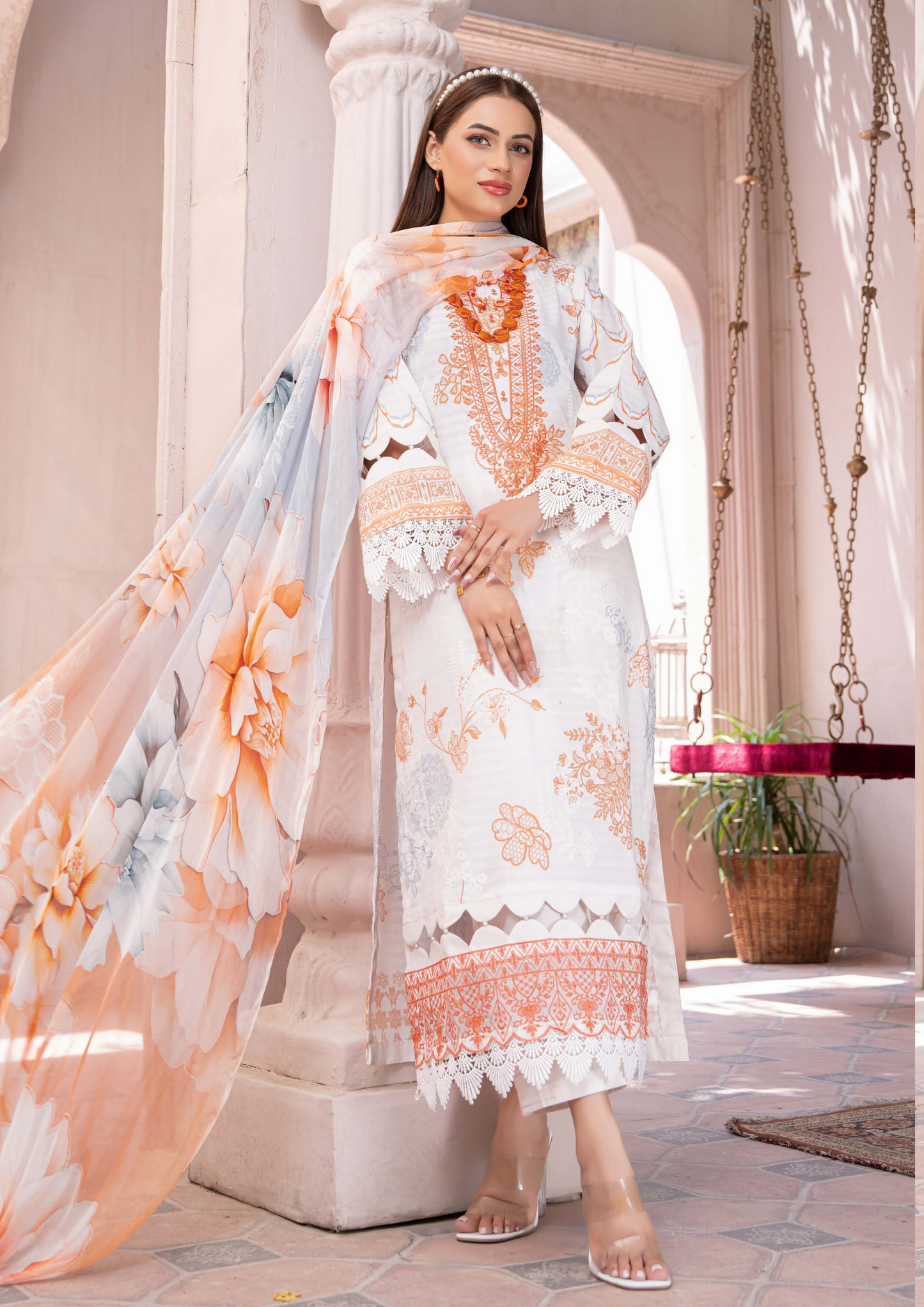 DHAGAY - Unstitched 3-Piece Embroidered Lawn