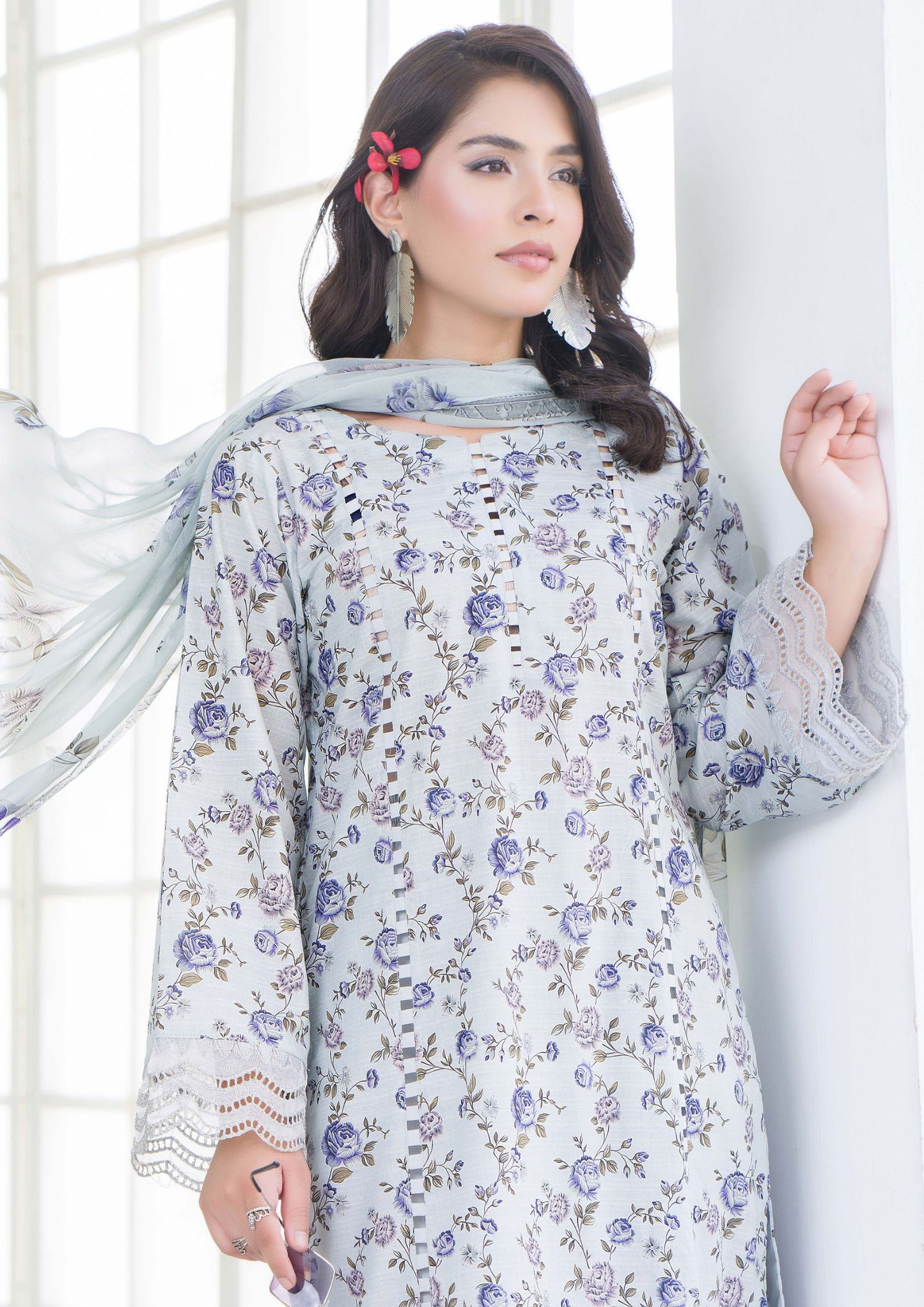 PEHNAWAA - Unstitched 3-Piece Digital Printed Lawn