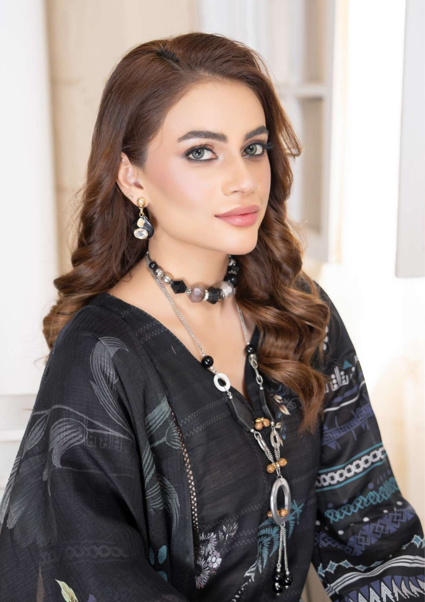KAJAL - Unstitched 3-Piece Digital Lawn