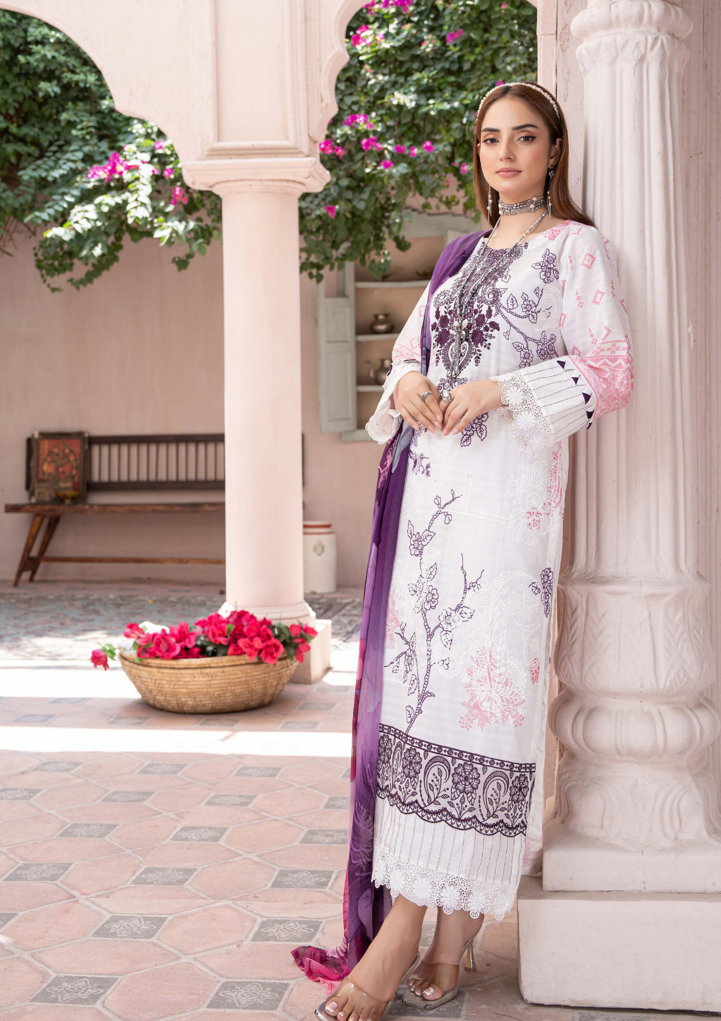 DHAGAY - Unstitched 3-Piece Embroidered Lawn