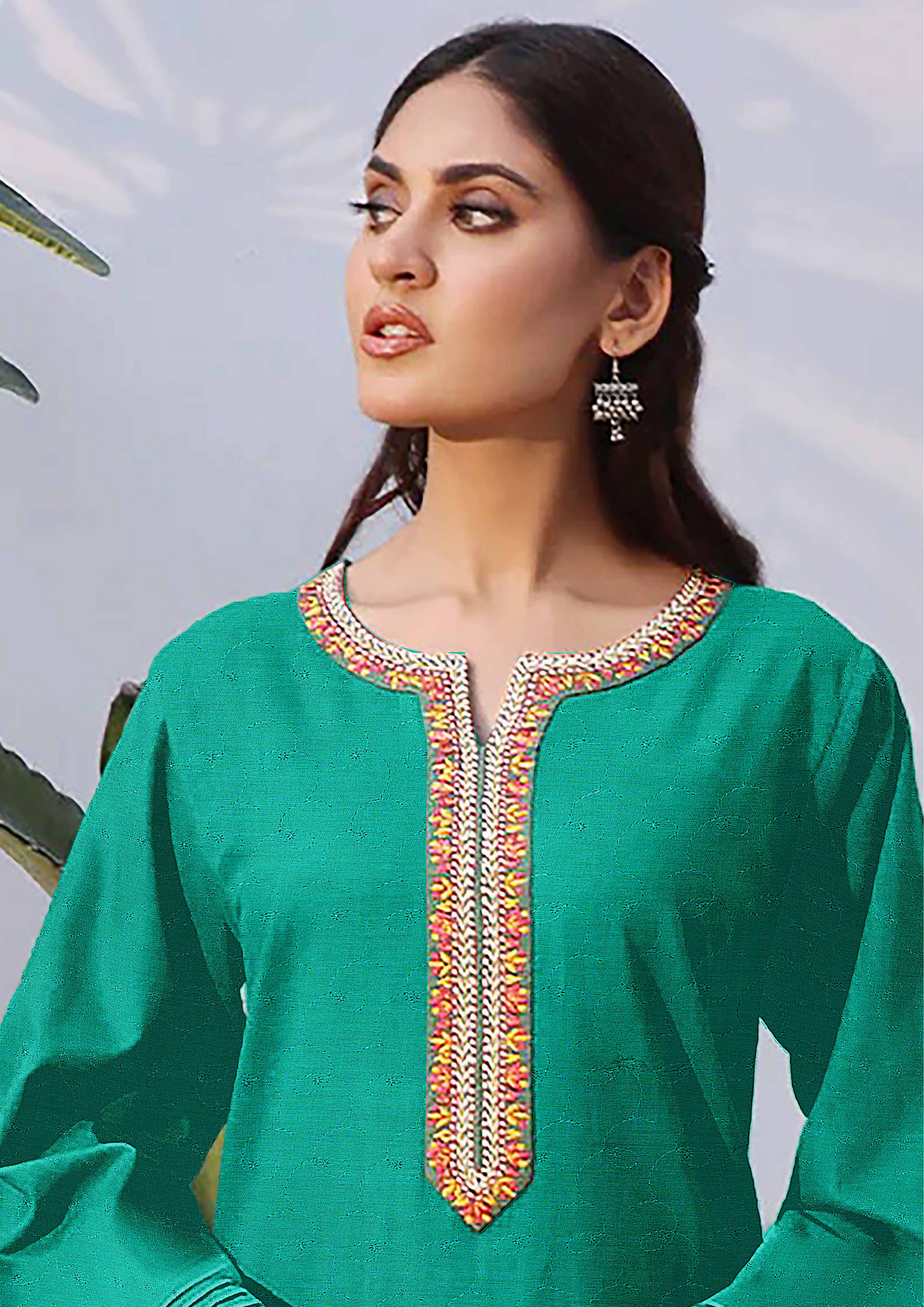 ARZOO - Unstitched 2-Piece Embroidered Lawn
