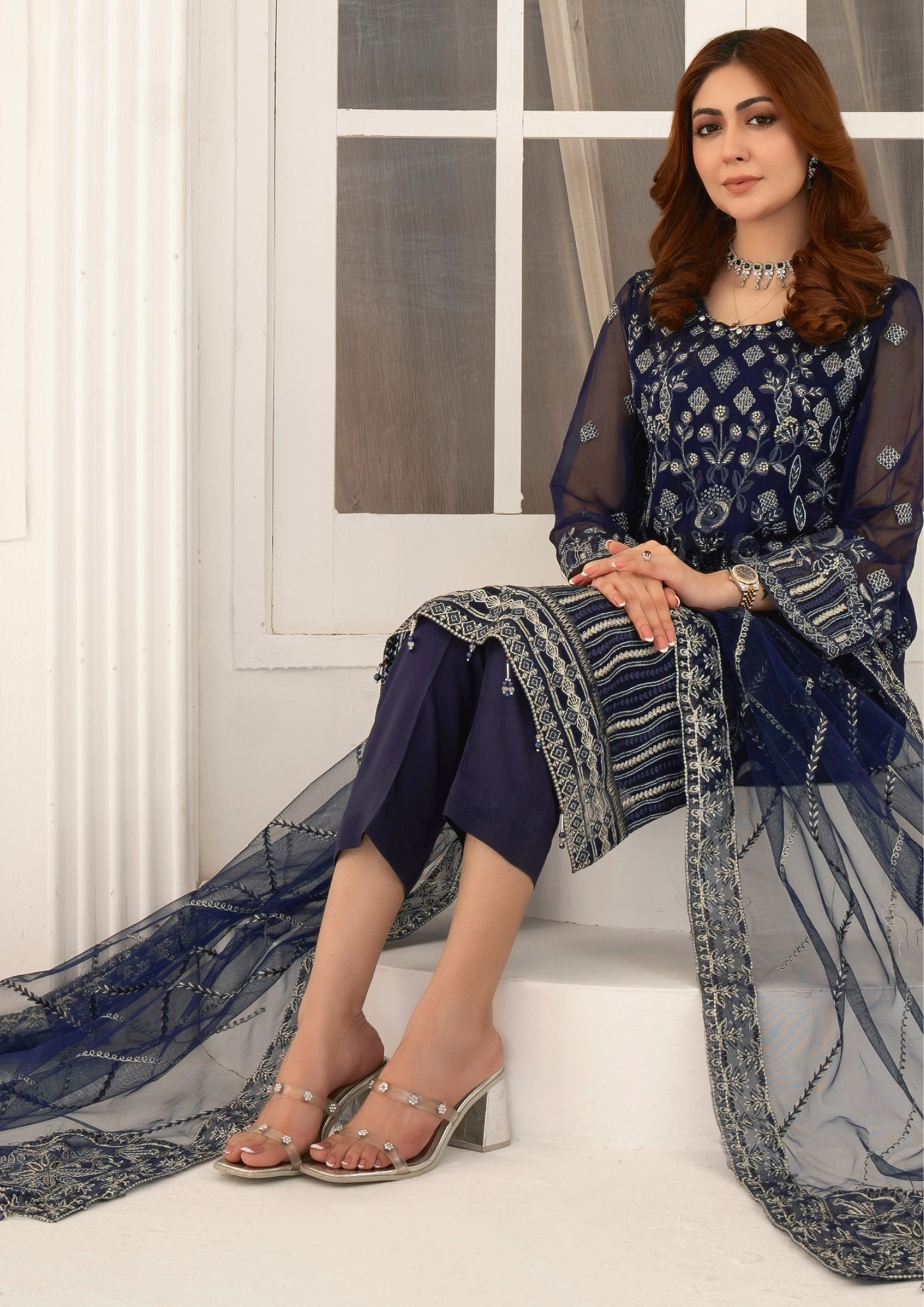 AFREEN - Semi Stitched Exclusive Chiffon