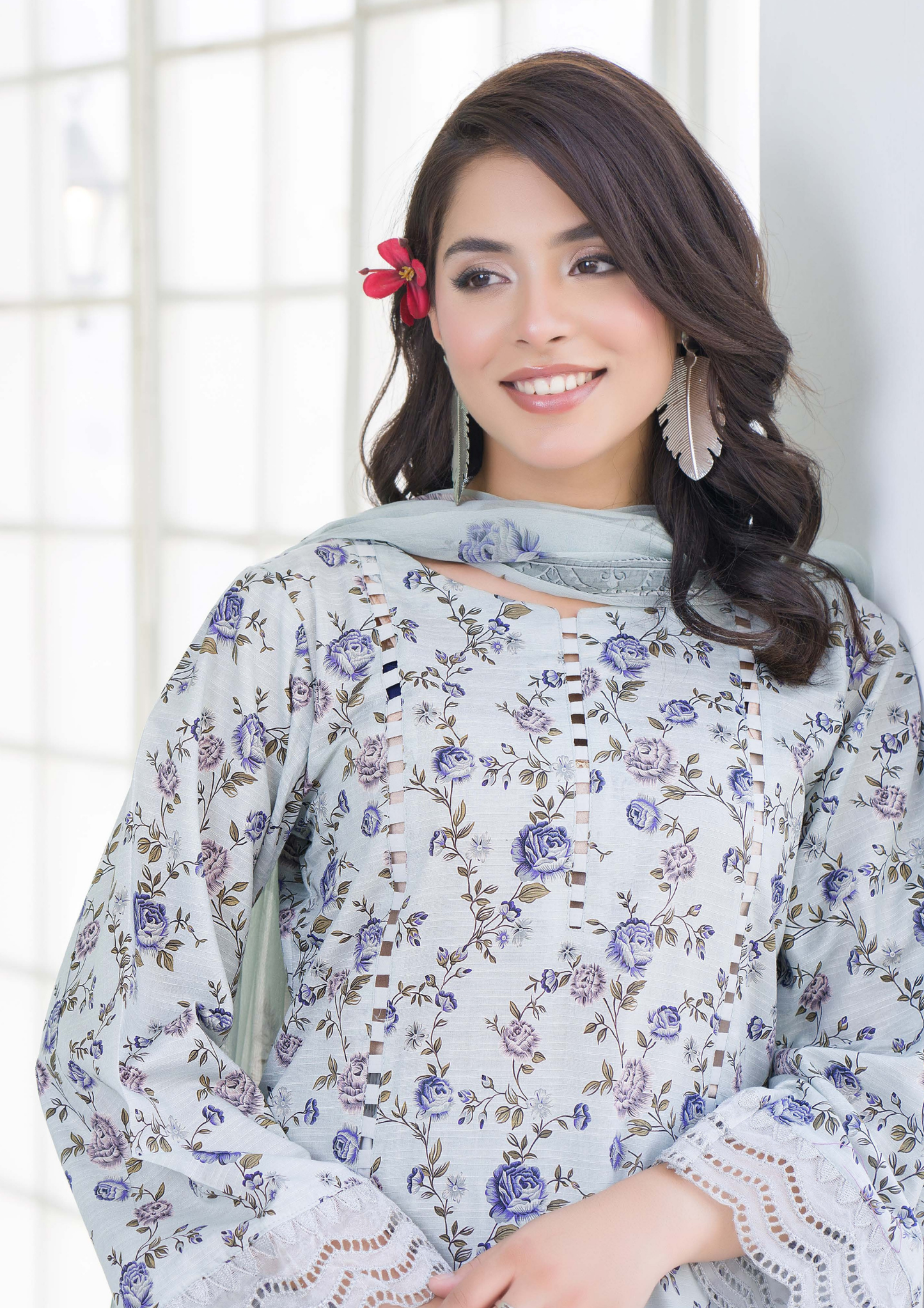 PEHNAWAA - Unstitched 3-Piece Digital Printed Lawn