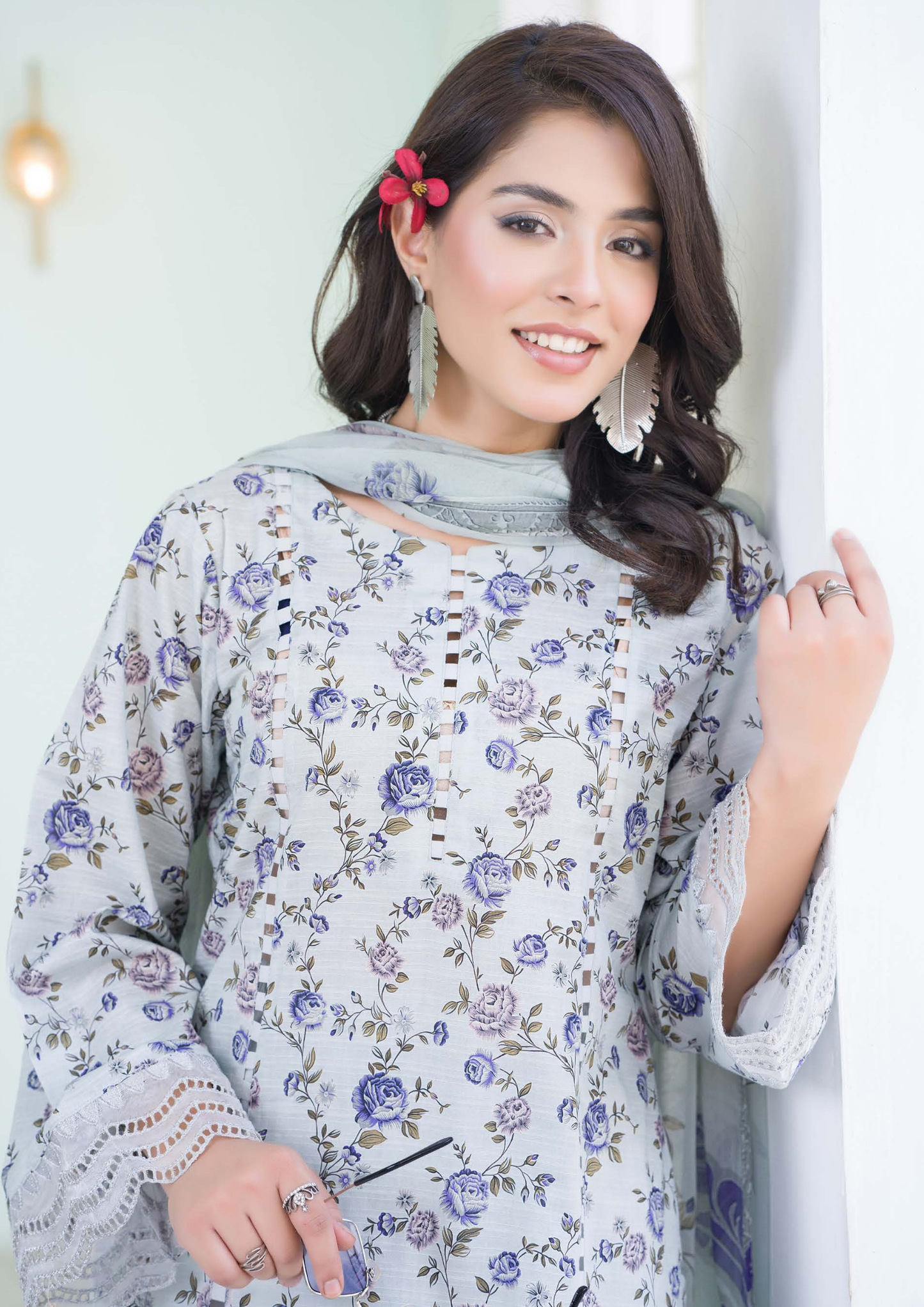 PEHNAWAA - Unstitched 3-Piece Digital Printed Lawn