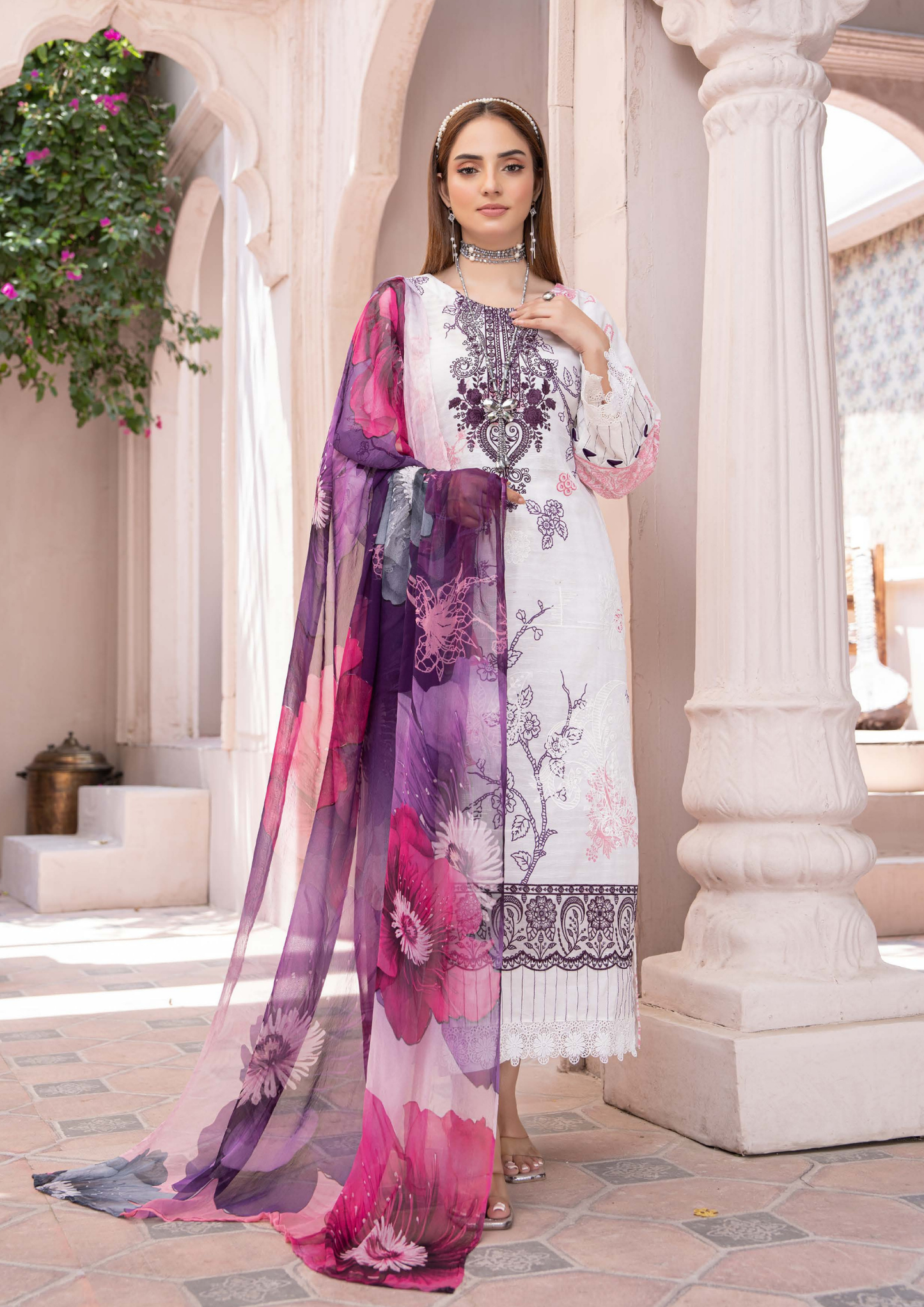DHAGAY - Unstitched 3-Piece Embroidered Lawn