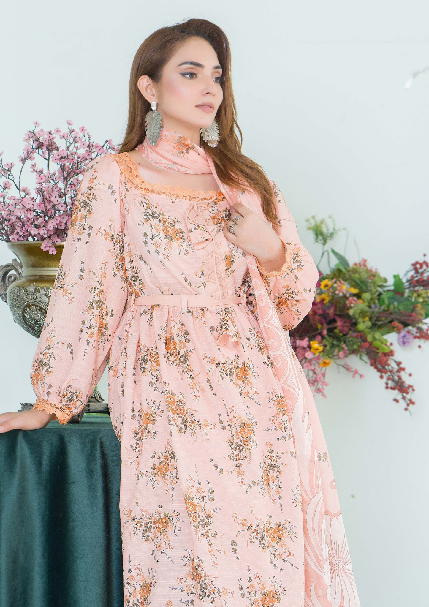 PEHNAWAA - Unstitched 3-Piece Digital Printed Lawn