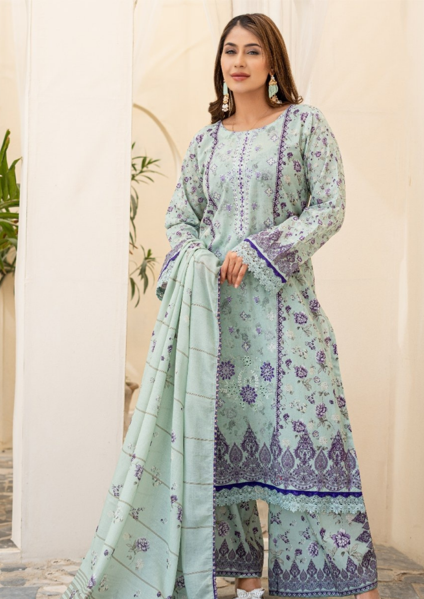 SAJAL - Unstitched 3-Piece Digital Lawn