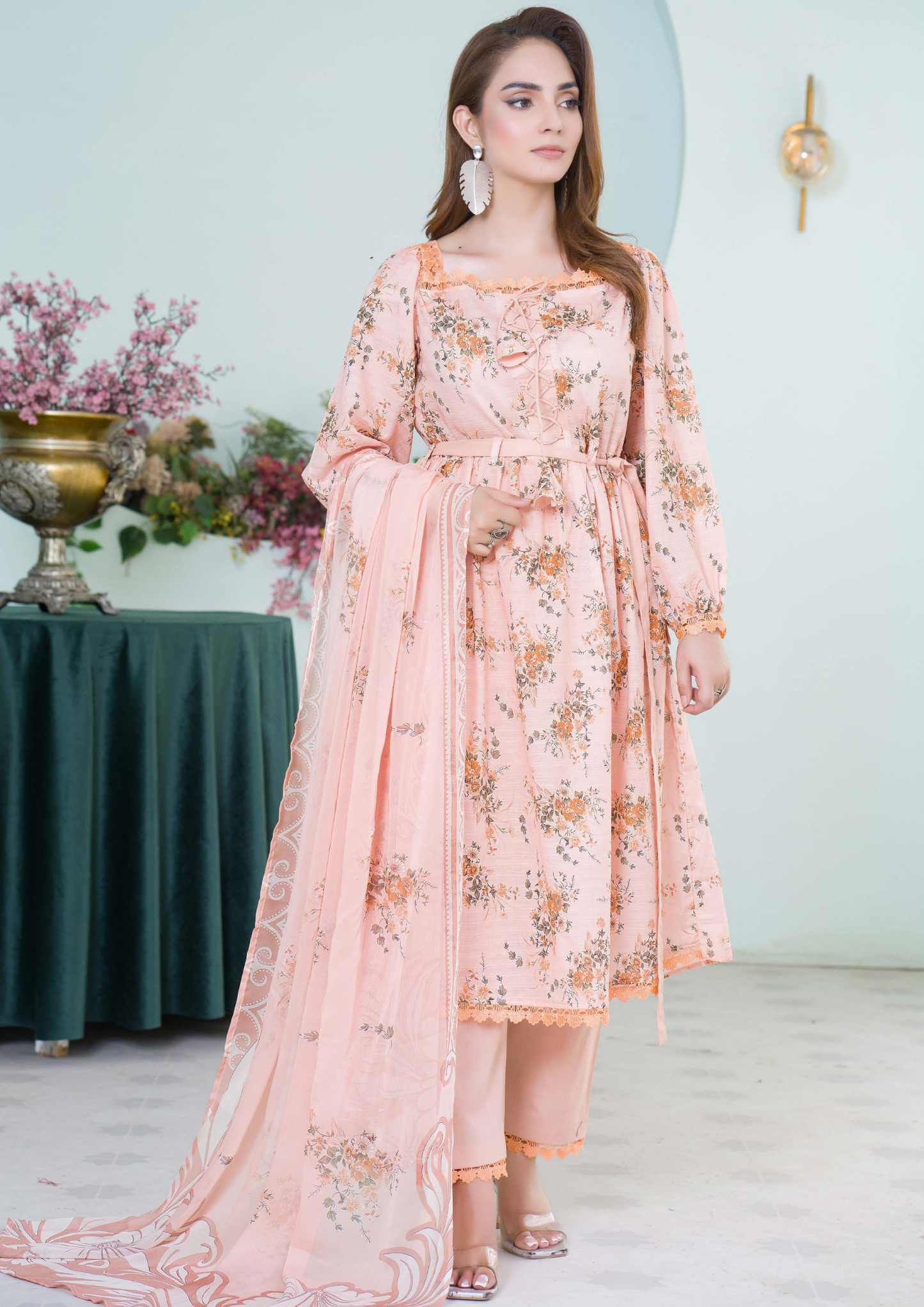 PEHNAWAA - Unstitched 3-Piece Digital Printed Lawn