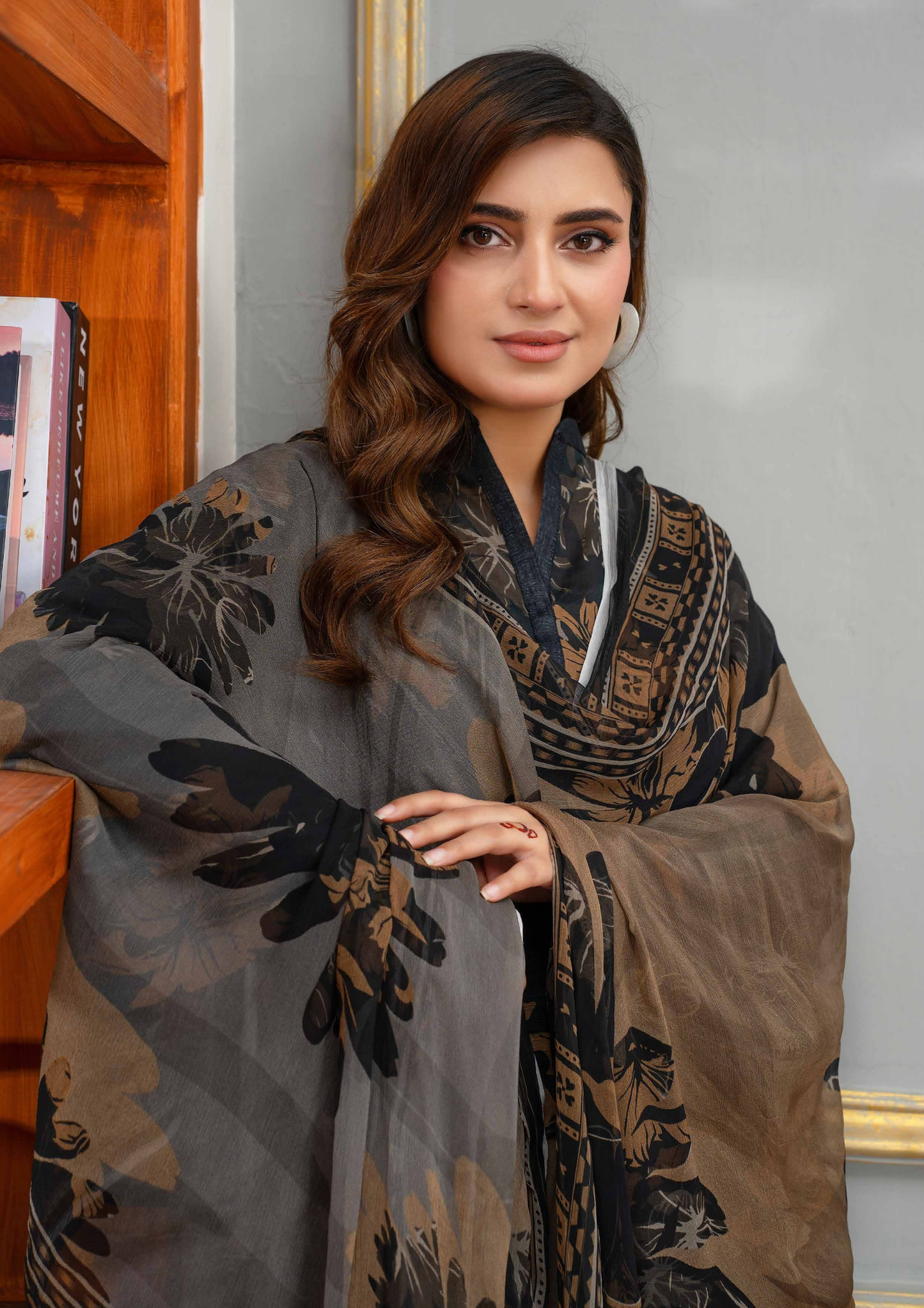 AROOHI - Unstitched 3-Piece Printed Lawn