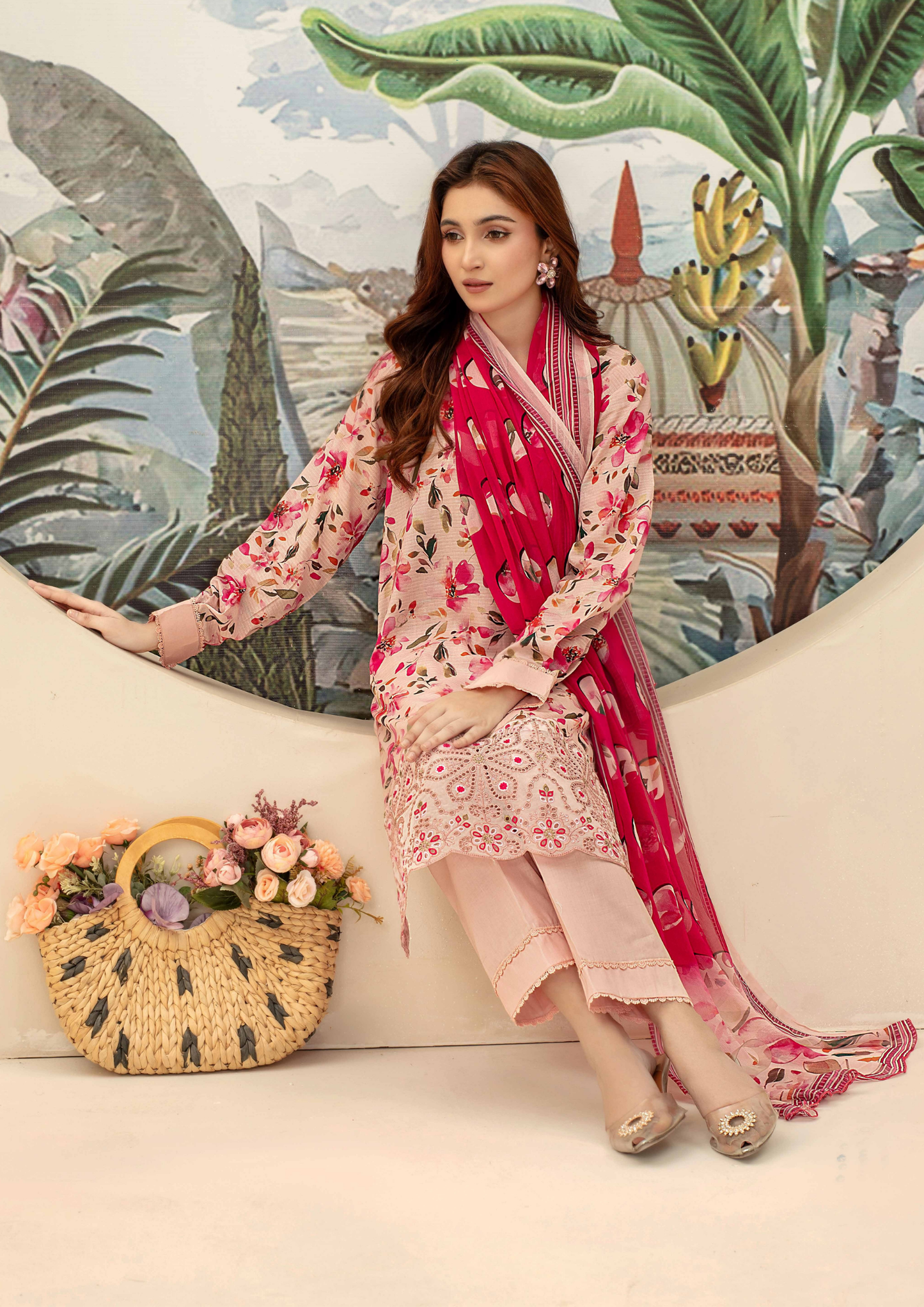 AQAS - Unstitched 3-Piece Digital Printed