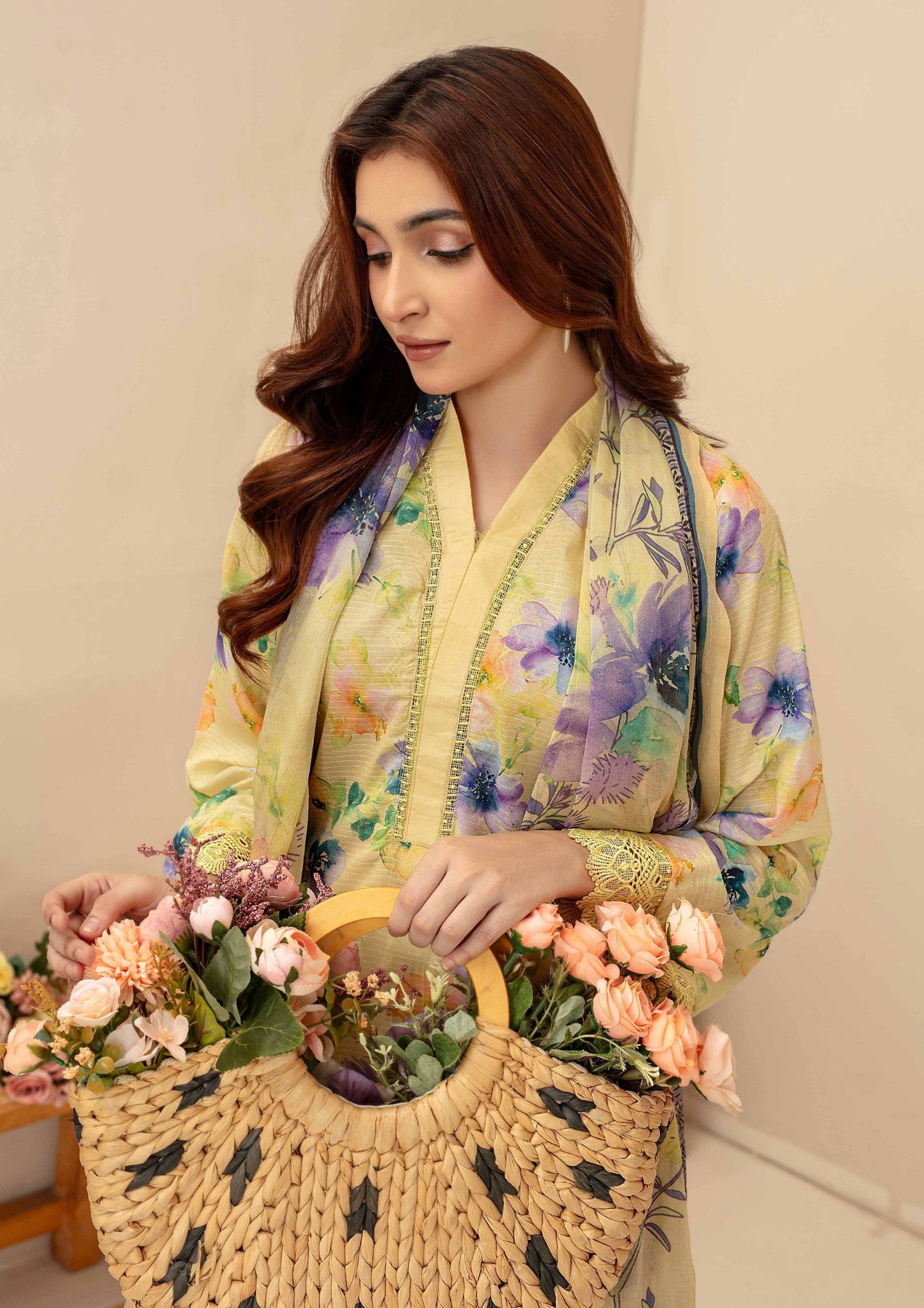 AQAS - Unstitched 3-Piece Digital Printed