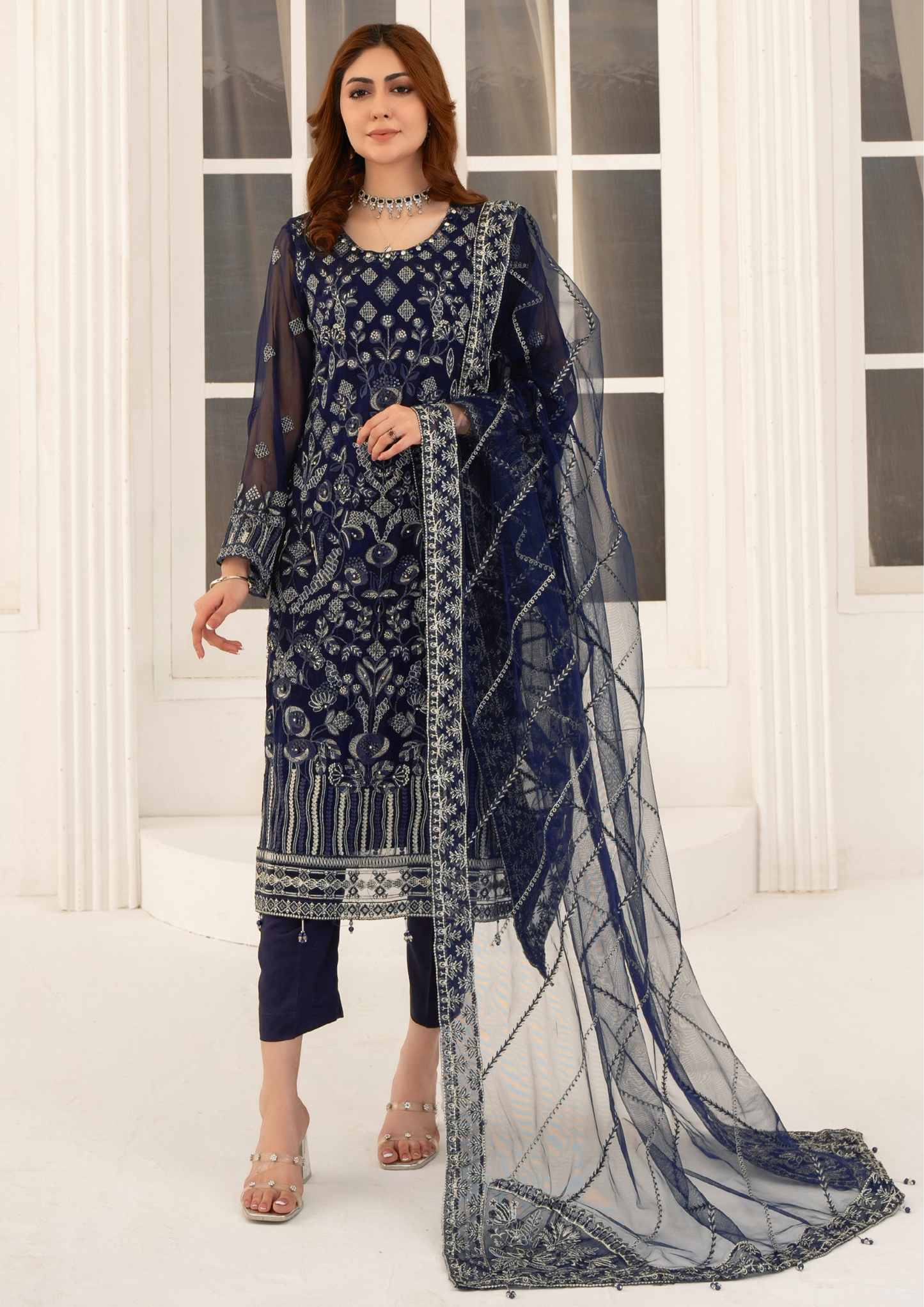 AFREEN - Semi Stitched Exclusive Chiffon