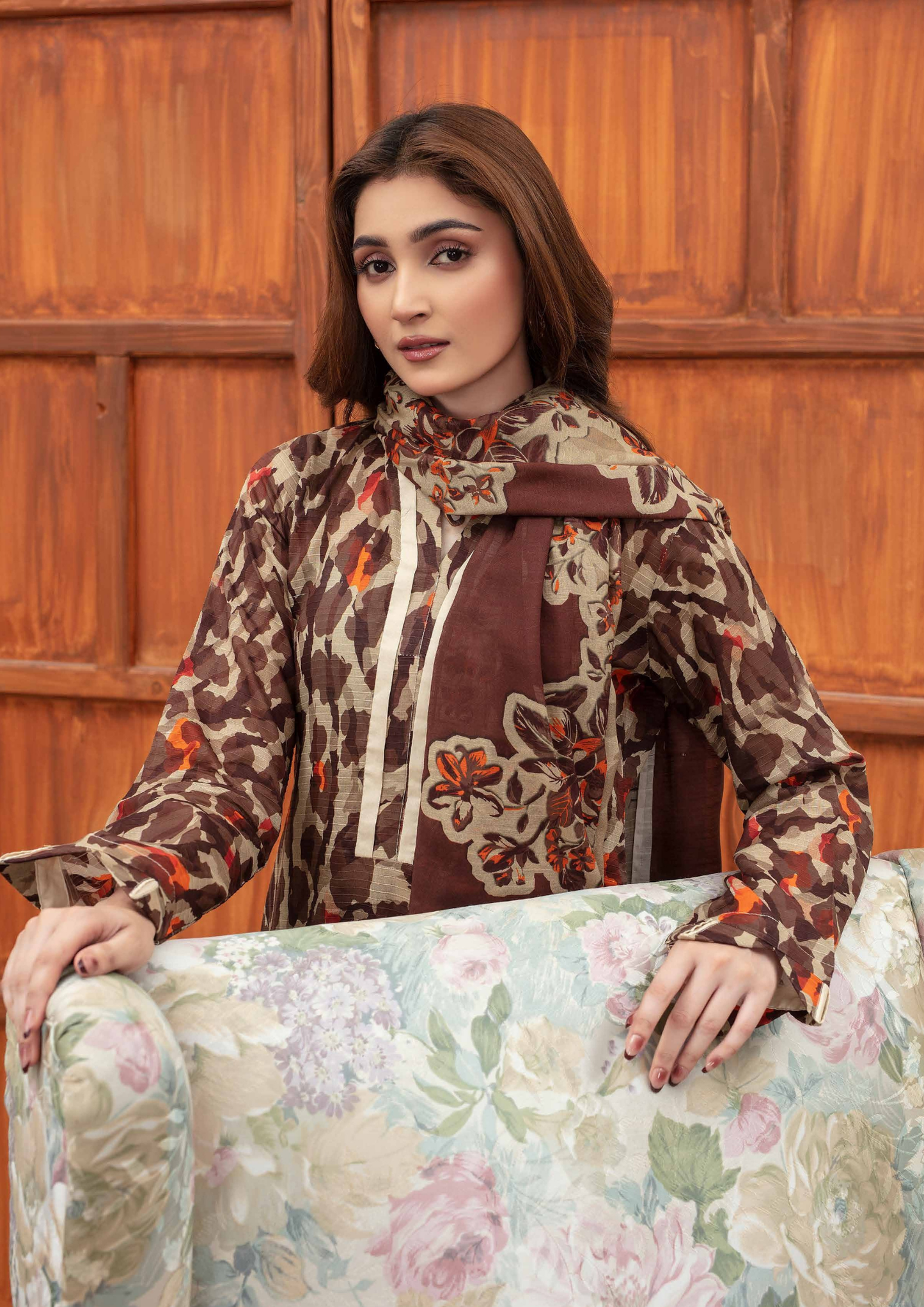 AROOHI - Unstitched 3-Piece Printed Lawn