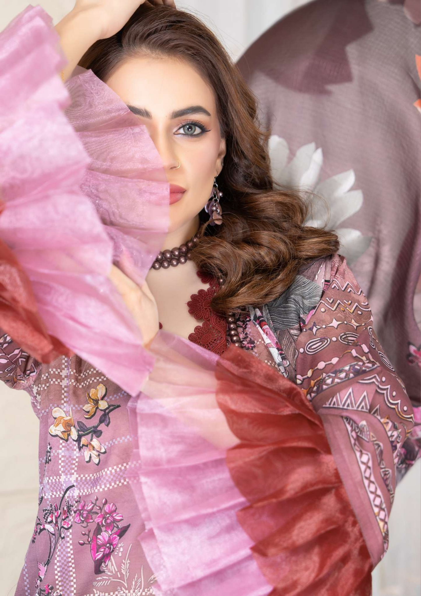 KAJAL - Unstitched 3-Piece Digital Lawn