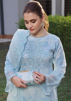HAYA - Semi Stitched 3 - Piece Organza