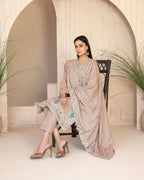 AYZEL - Unstitched Embroidered Karrandi