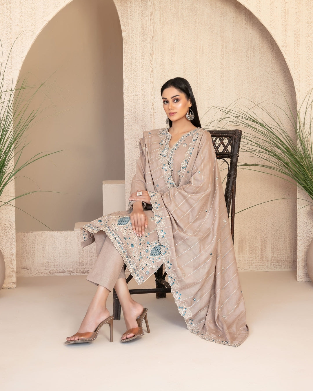 AYZEL - Unstitched Embroidered Karrandi