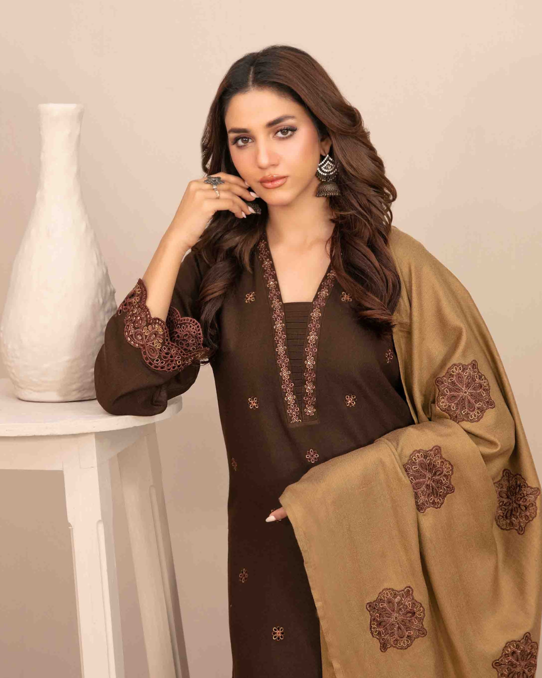 INAYA - Semi Stitched Embroidered