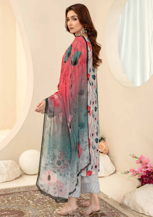 AQAS - Unstitched 3-Piece Digital Printed