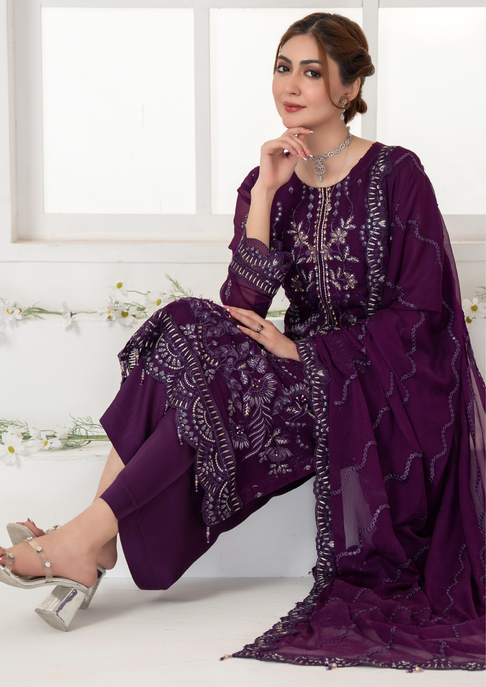 AFREEN - Semi Stitched Exclusive Chiffon