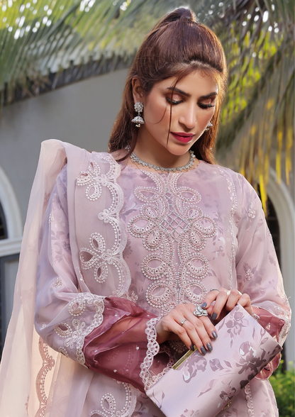HAYA - Semi Stitched 3 - Piece Organza